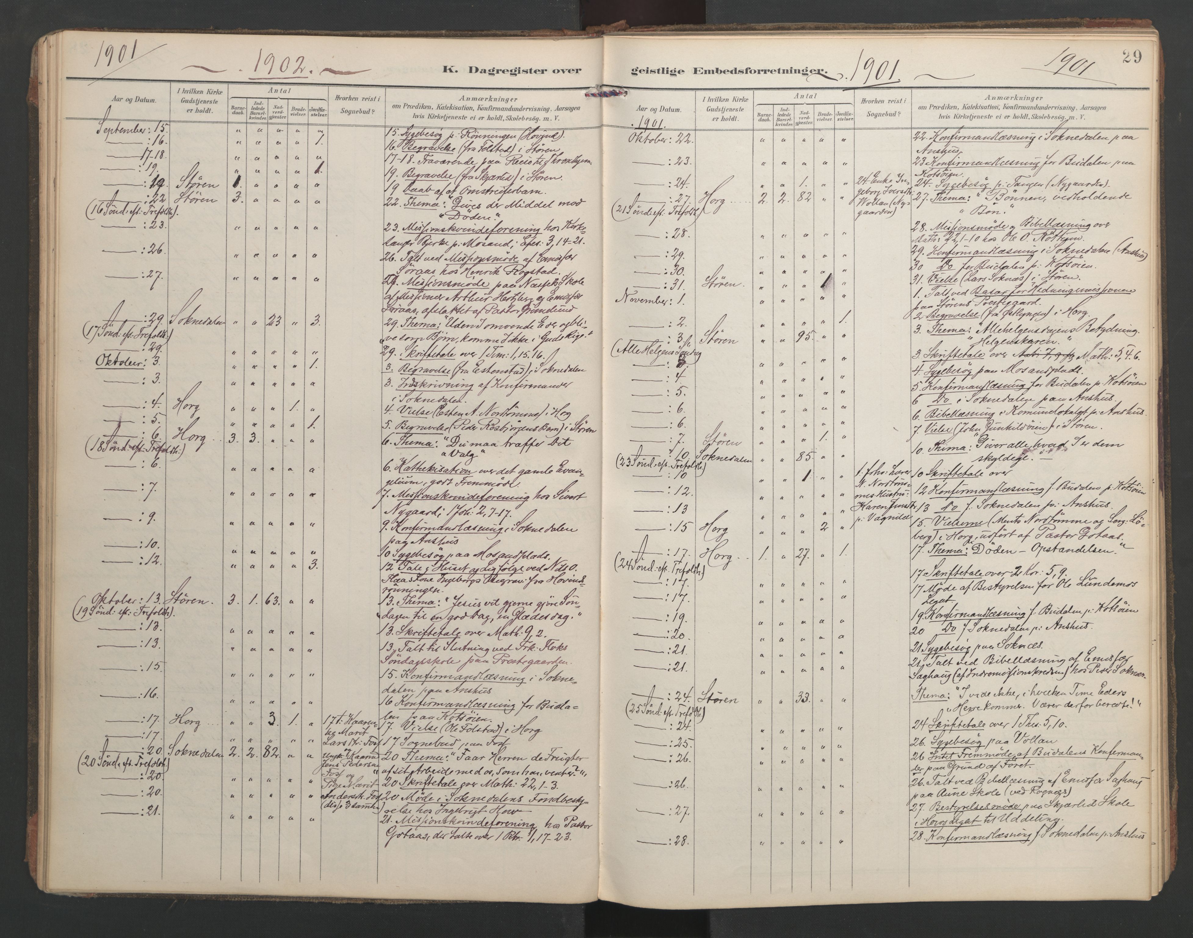 Ministerialprotokoller, klokkerbøker og fødselsregistre - Sør-Trøndelag, SAT/A-1456/687/L1005: Diary records no. 687A11, 1891-1912, p. 29