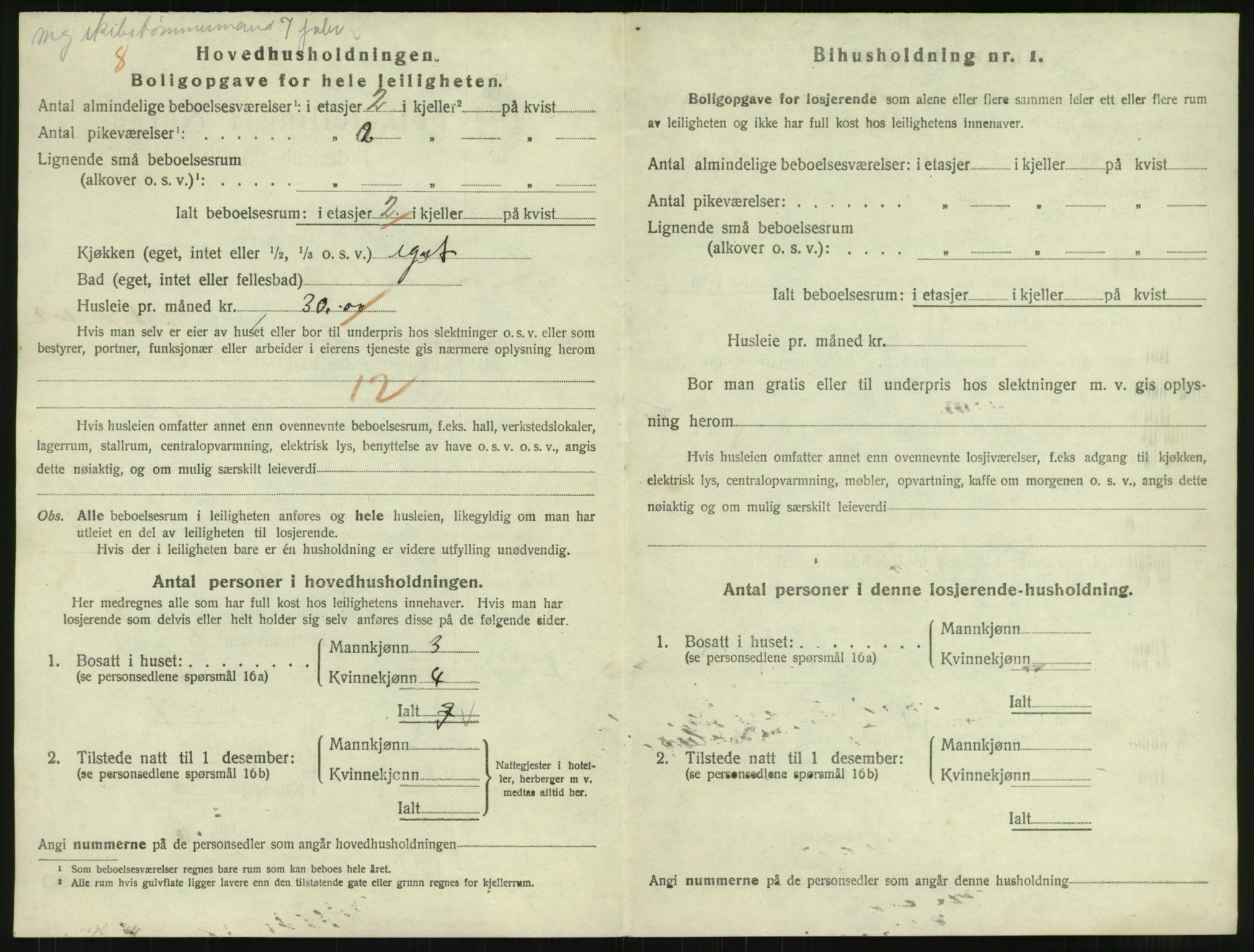 SAT, 1920 census for Bodø, 1920, p. 1036