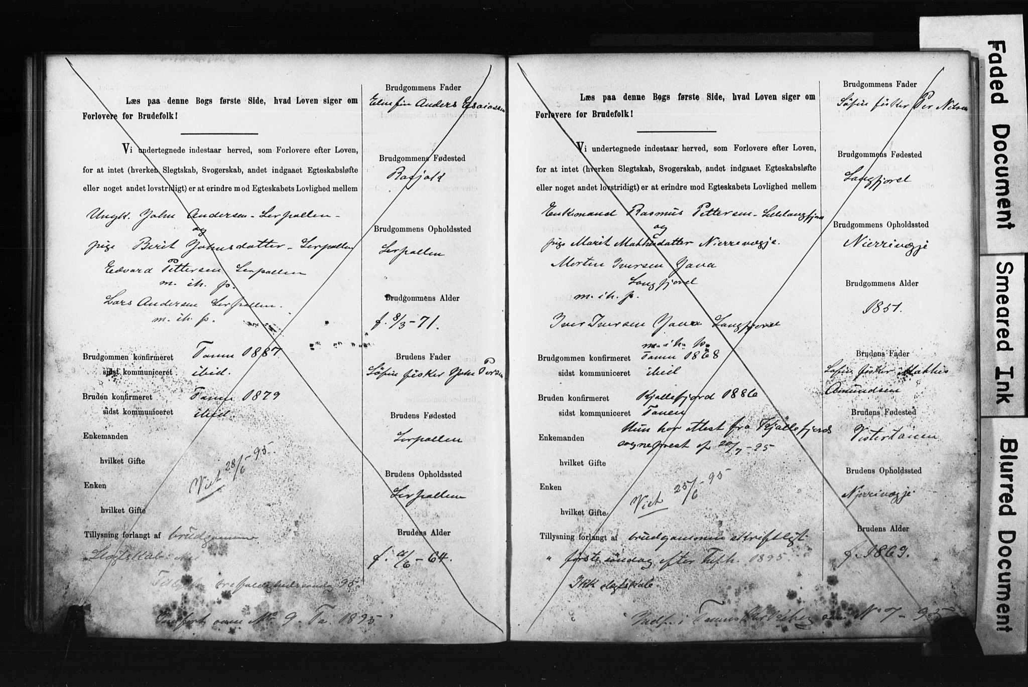 Tana sokneprestkontor, AV/SATØ-S-1334/I/Ib/L0037/0002: Banns register no. 37.2, 1891-1903