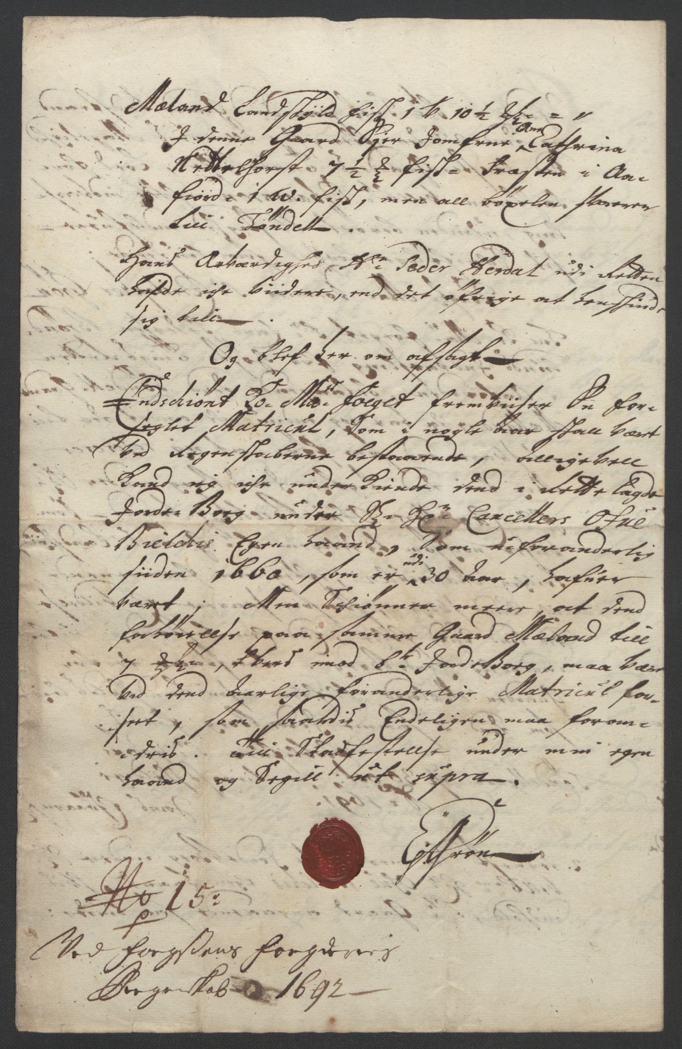 Rentekammeret inntil 1814, Reviderte regnskaper, Fogderegnskap, AV/RA-EA-4092/R57/L3849: Fogderegnskap Fosen, 1692-1693, p. 284