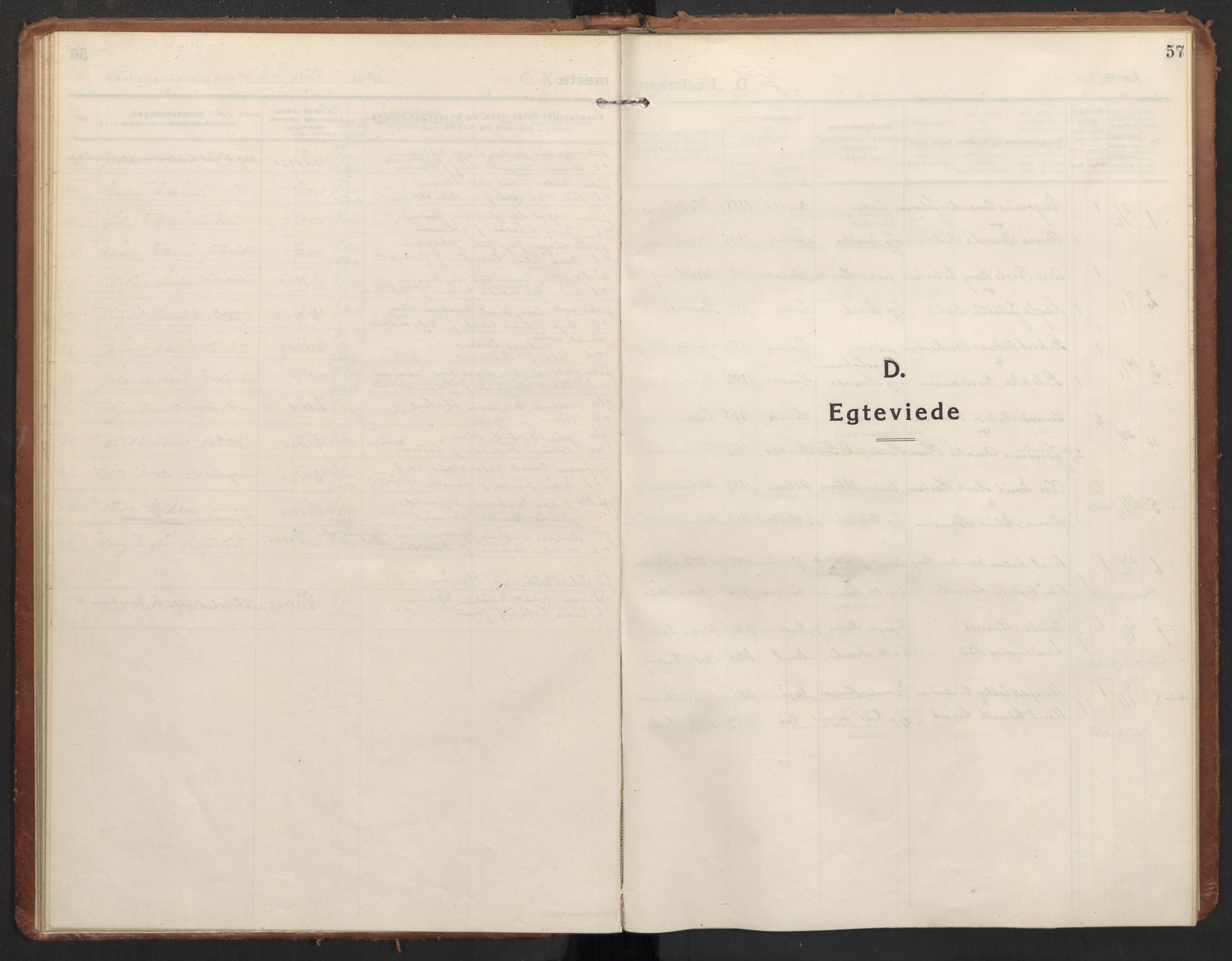 Ministerialprotokoller, klokkerbøker og fødselsregistre - Nordland, SAT/A-1459/830/L0456: Parish register (official) no. 830A20, 1914-1937, p. 57