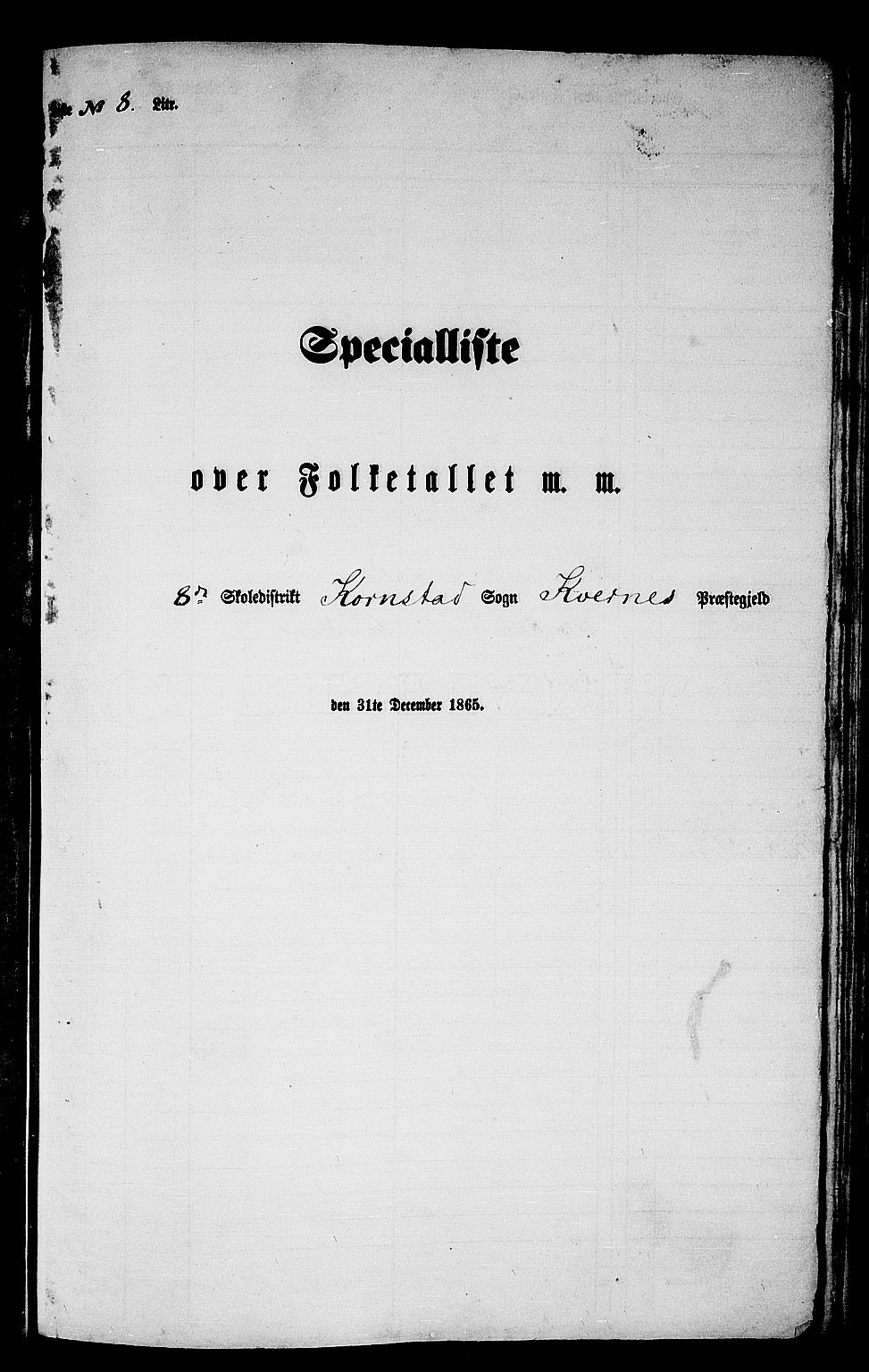 RA, 1865 census for Kvernes, 1865, p. 145