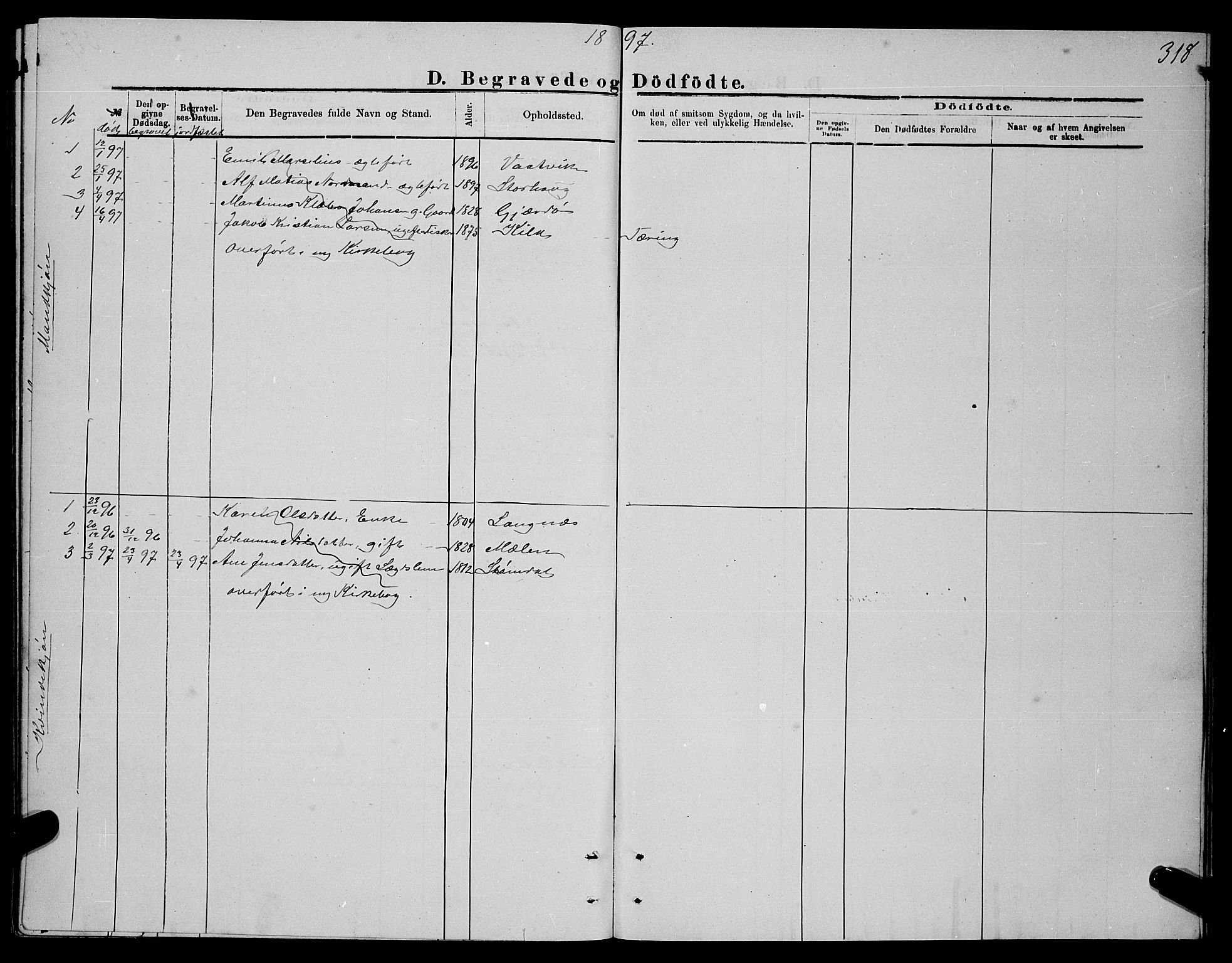 Ministerialprotokoller, klokkerbøker og fødselsregistre - Nordland, SAT/A-1459/841/L0620: Parish register (copy) no. 841C04, 1877-1896, p. 318