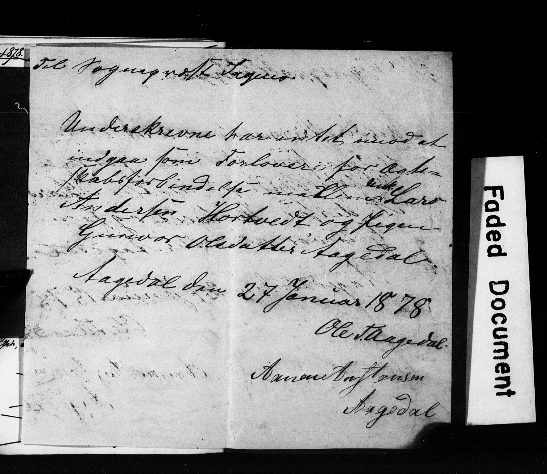 Bjelland sokneprestkontor, SAK/1111-0005/F/Fe/L0001: Banns register no. II 5 1, 1875-1882