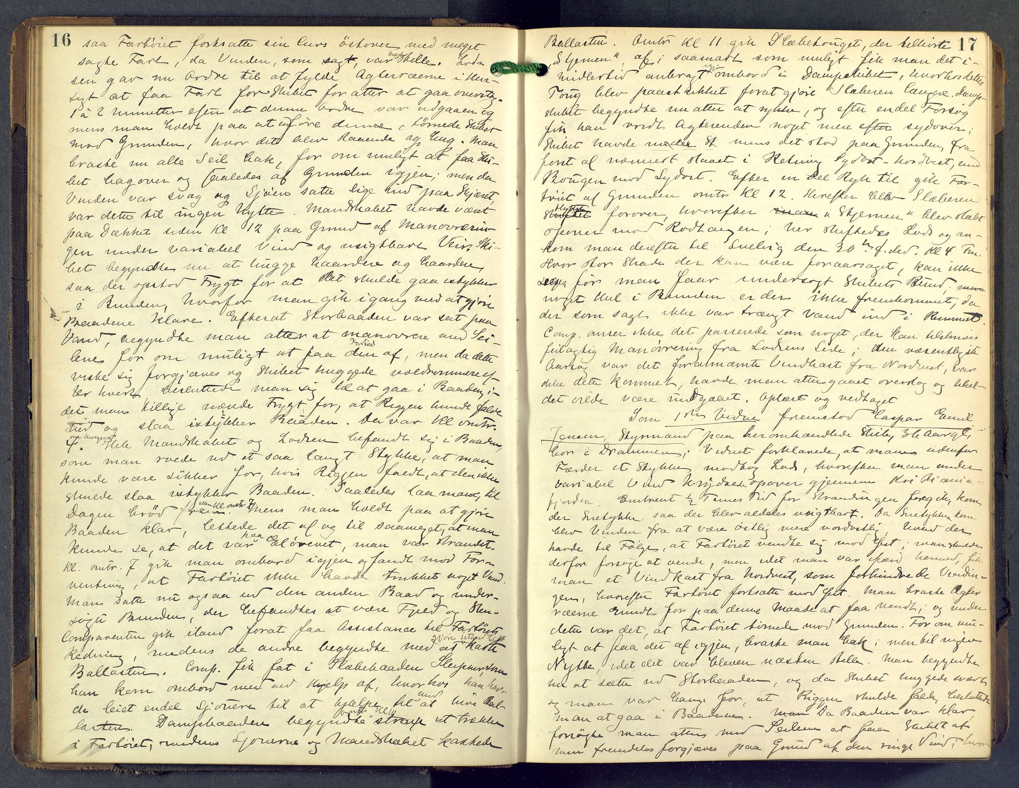 Nordre Jarlsberg sorenskriveri, AV/SAKO-A-80/F/Fb/Fba/L0028: Ekstrarettsprotokoll, 1891-1897, p. 16-17