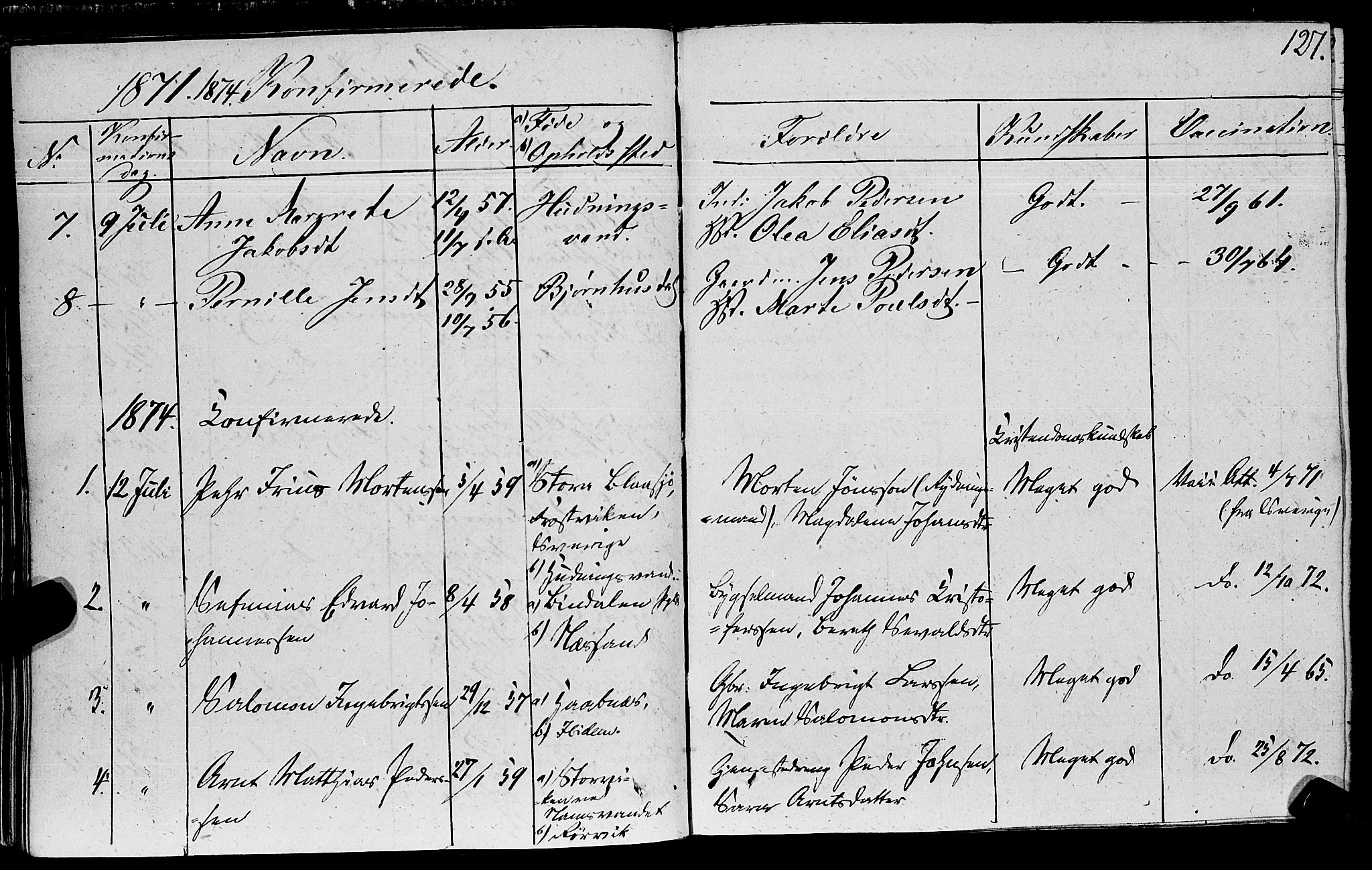 Ministerialprotokoller, klokkerbøker og fødselsregistre - Nord-Trøndelag, SAT/A-1458/762/L0538: Parish register (official) no. 762A02 /1, 1833-1879, p. 127