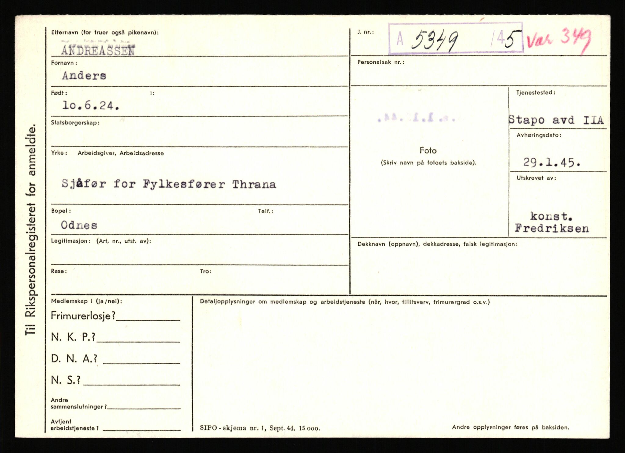 Statspolitiet - Hovedkontoret / Osloavdelingen, AV/RA-S-1329/C/Ca/L0001: Aabakken - Armann, 1943-1945, p. 3701