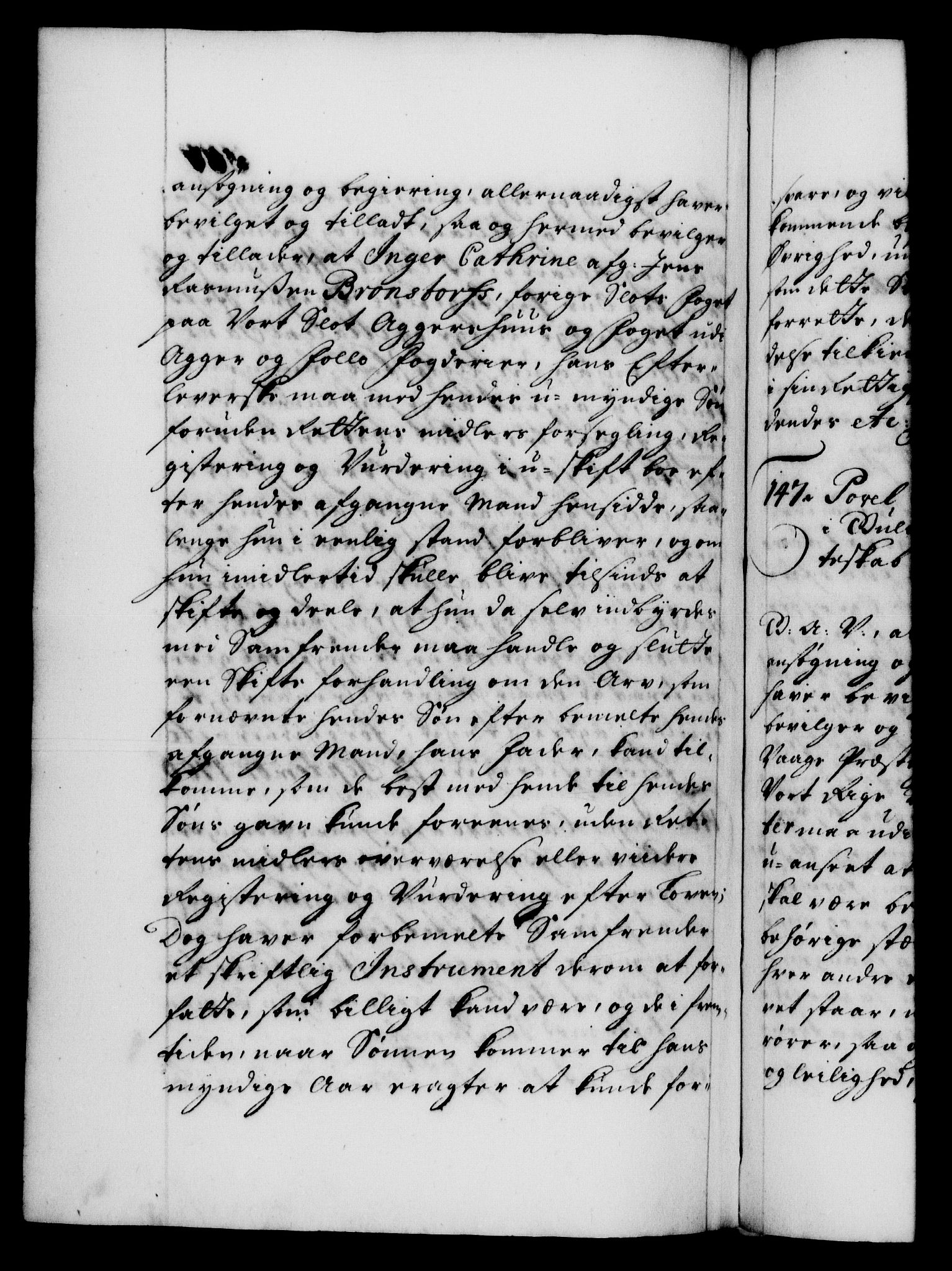 Danske Kanselli 1572-1799, AV/RA-EA-3023/F/Fc/Fca/Fcaa/L0019: Norske registre, 1704-1707, p. 387b