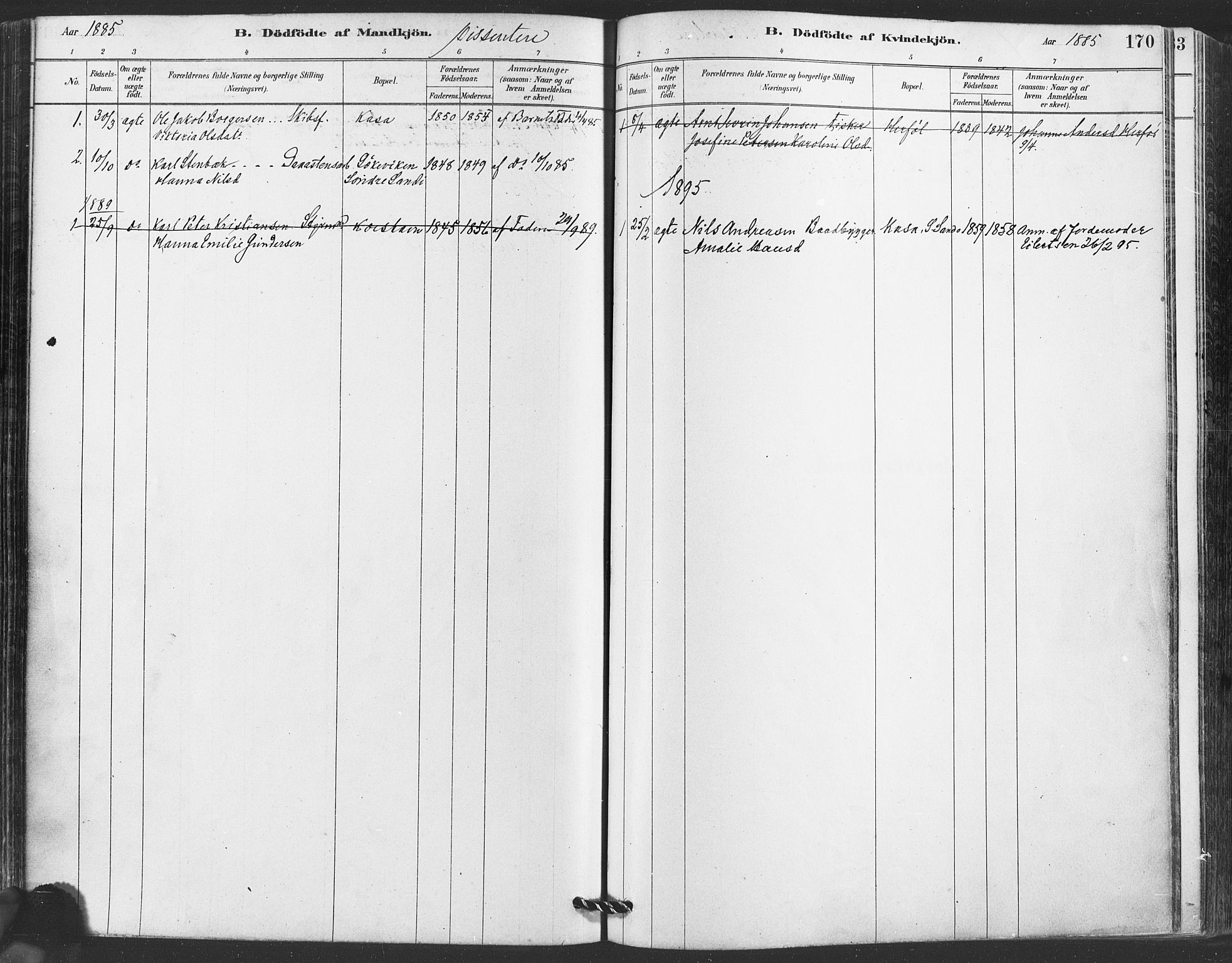 Hvaler prestekontor Kirkebøker, SAO/A-2001/F/Fa/L0008: Parish register (official) no. I 8, 1878-1895, p. 170