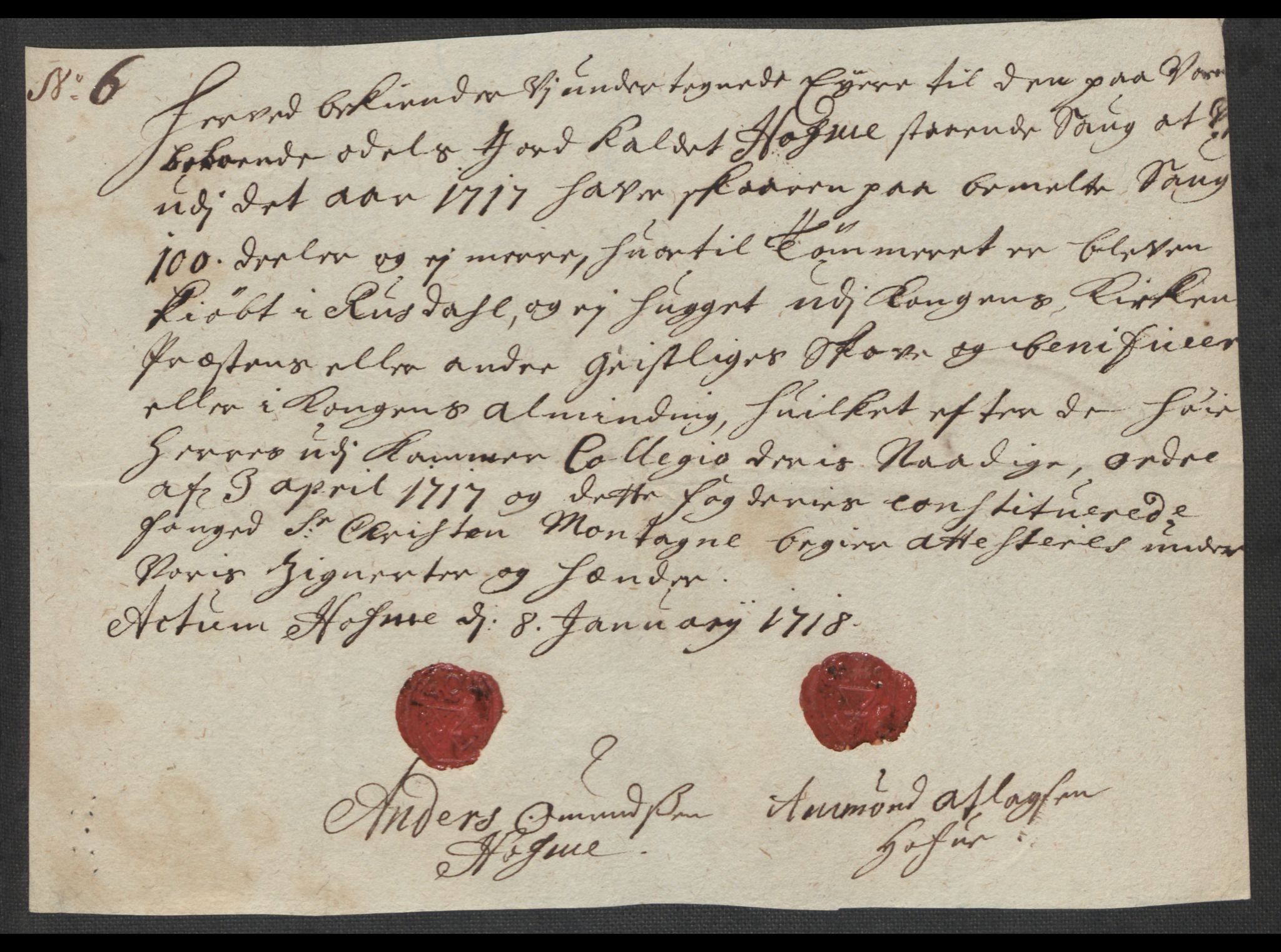 Rentekammeret inntil 1814, Reviderte regnskaper, Fogderegnskap, AV/RA-EA-4092/R46/L2742: Fogderegnskap Jæren og Dalane, 1717, p. 39