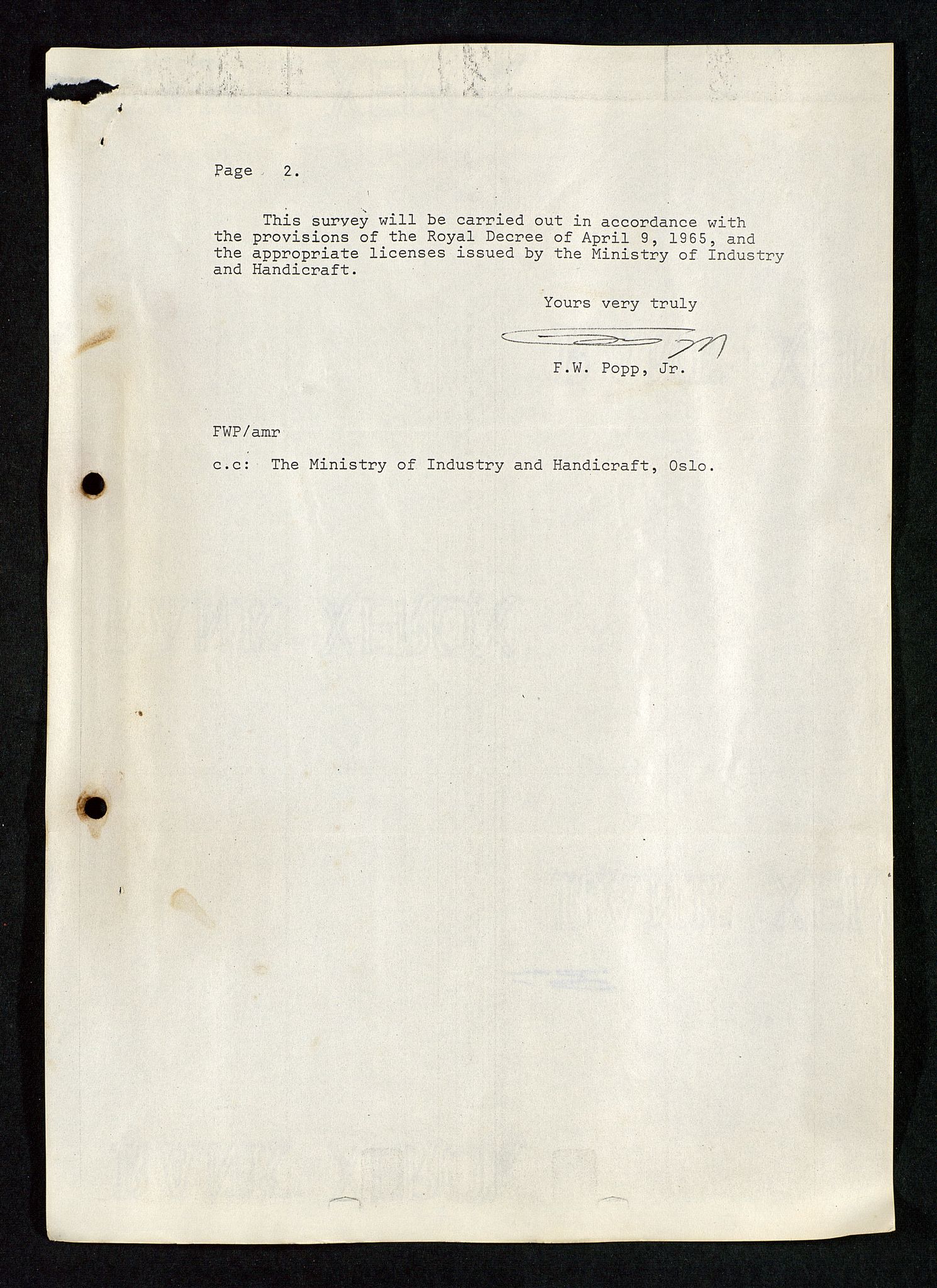 Industridepartementet, Oljekontoret, AV/SAST-A-101348/Da/L0002: Arkivnøkkel 711 Undersøkelses- og utvinningstillatelser, 1964-1974, p. 383