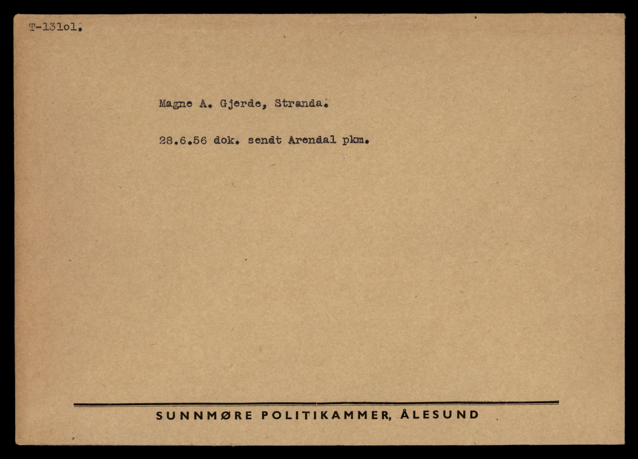 Møre og Romsdal vegkontor - Ålesund trafikkstasjon, AV/SAT-A-4099/F/Fe/L0037: Registreringskort for kjøretøy T 13031 - T 13179, 1927-1998, p. 1432