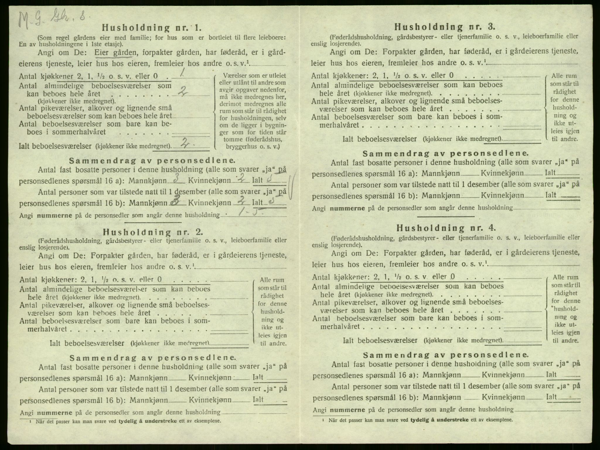 SAKO, 1920 census for Sem, 1920, p. 858