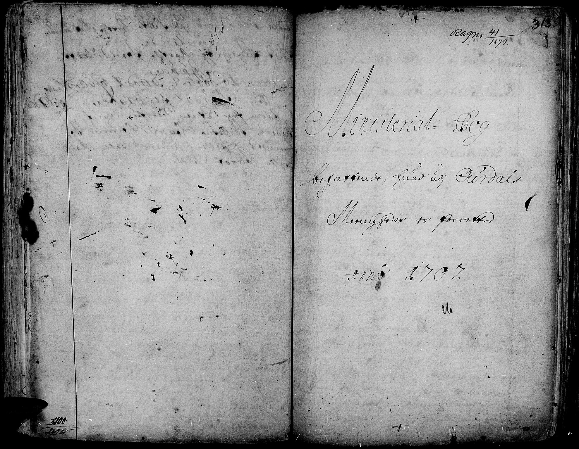 Aurdal prestekontor, SAH/PREST-126/H/Ha/Haa/L0001: Parish register (official) no. 1-3, 1692-1730, p. 313