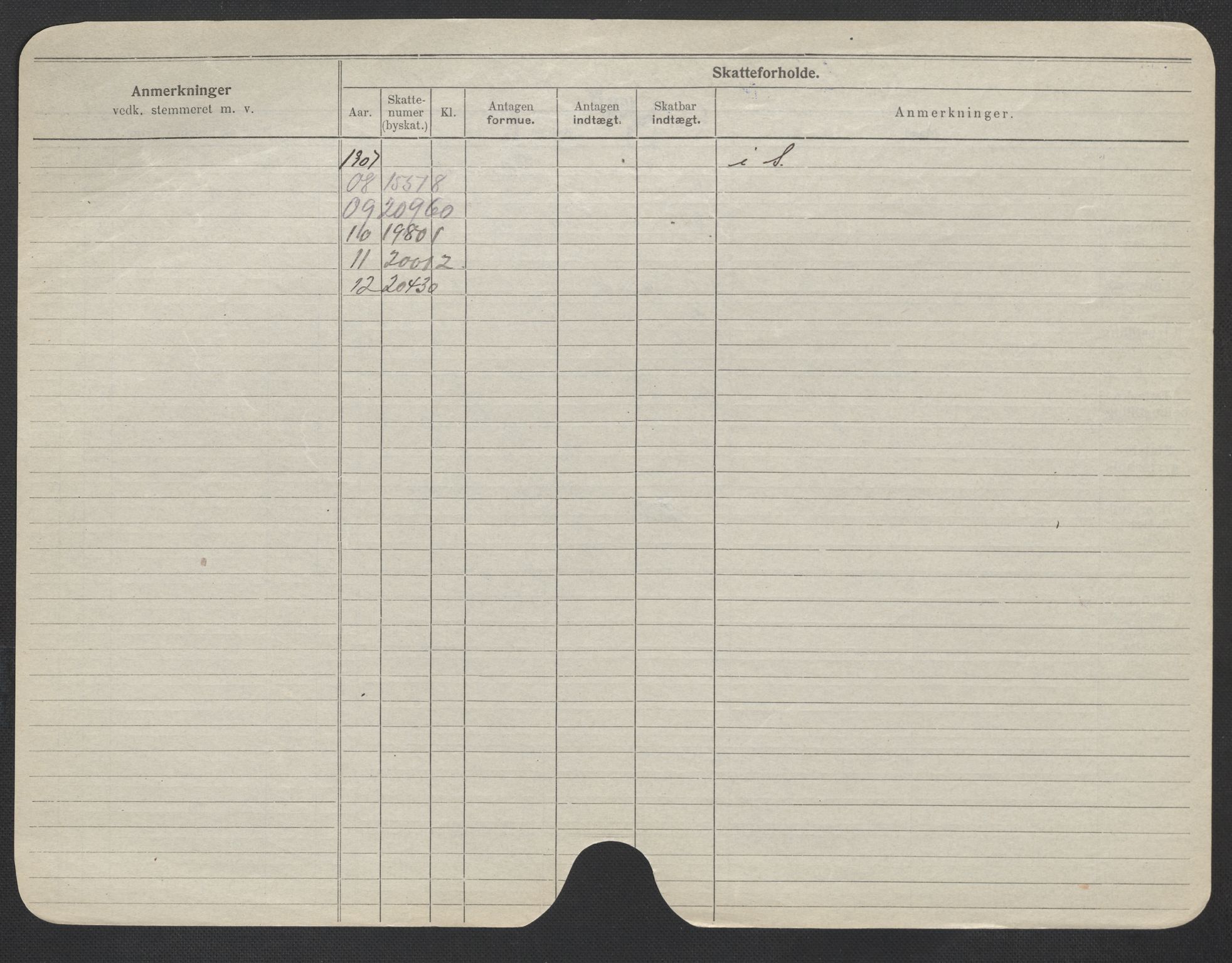 Oslo folkeregister, Registerkort, AV/SAO-A-11715/F/Fa/Fac/L0020: Kvinner, 1906-1914, p. 153b