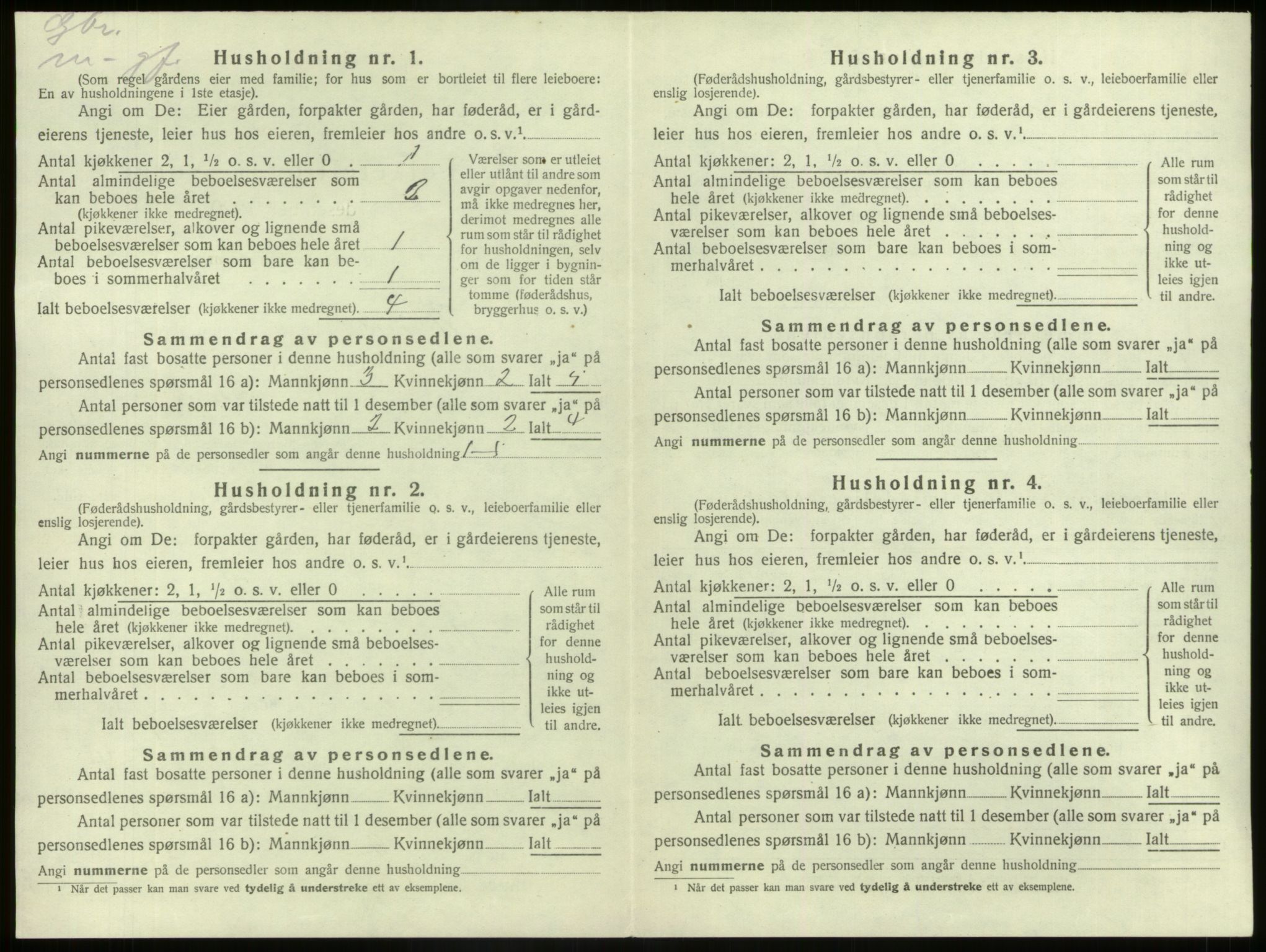 SAB, 1920 census for Kinn, 1920, p. 321