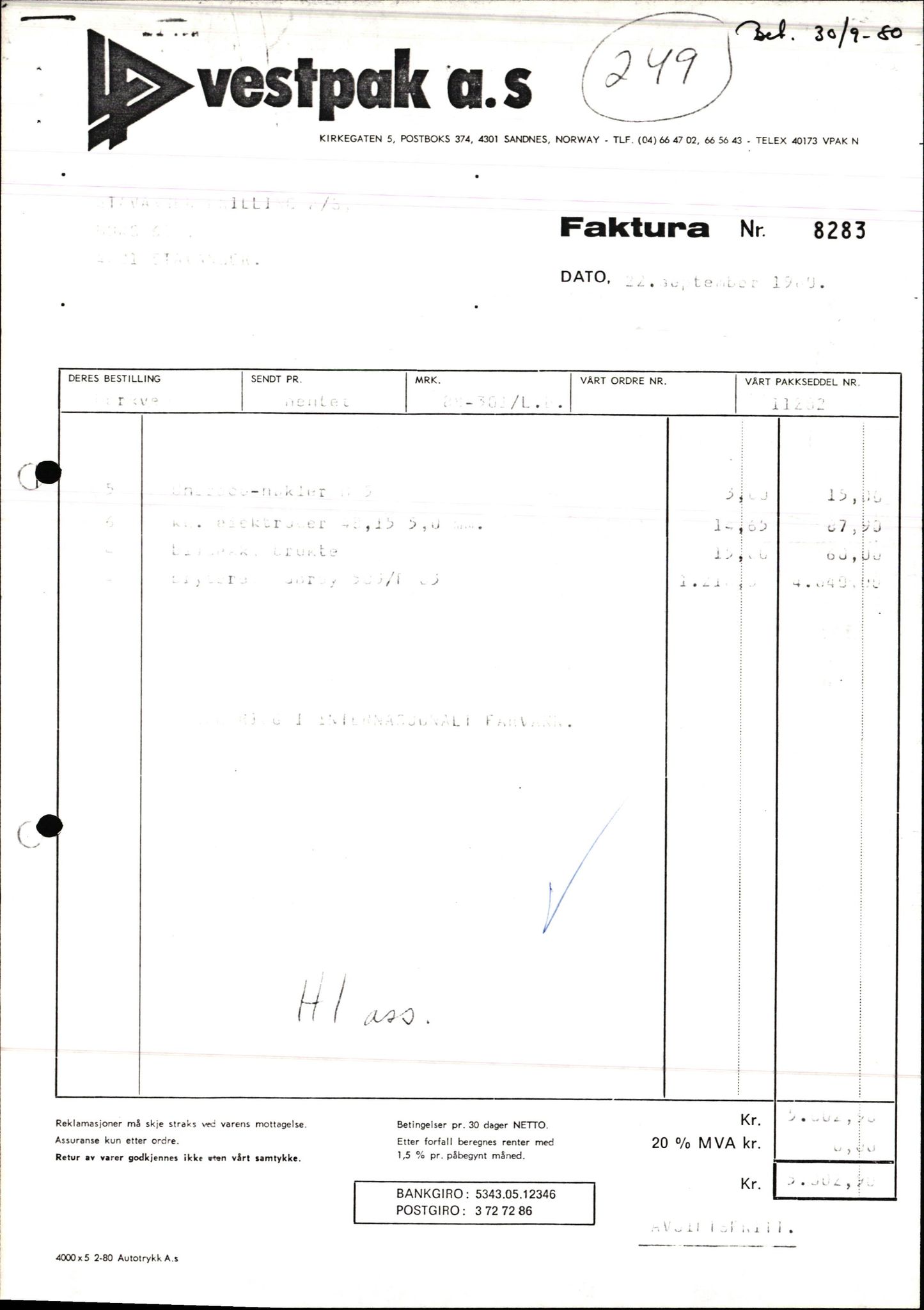 Pa 1503 - Stavanger Drilling AS, AV/SAST-A-101906/2/E/Ec/Eca/L0013: Sak og korrespondanse, 1980-1982