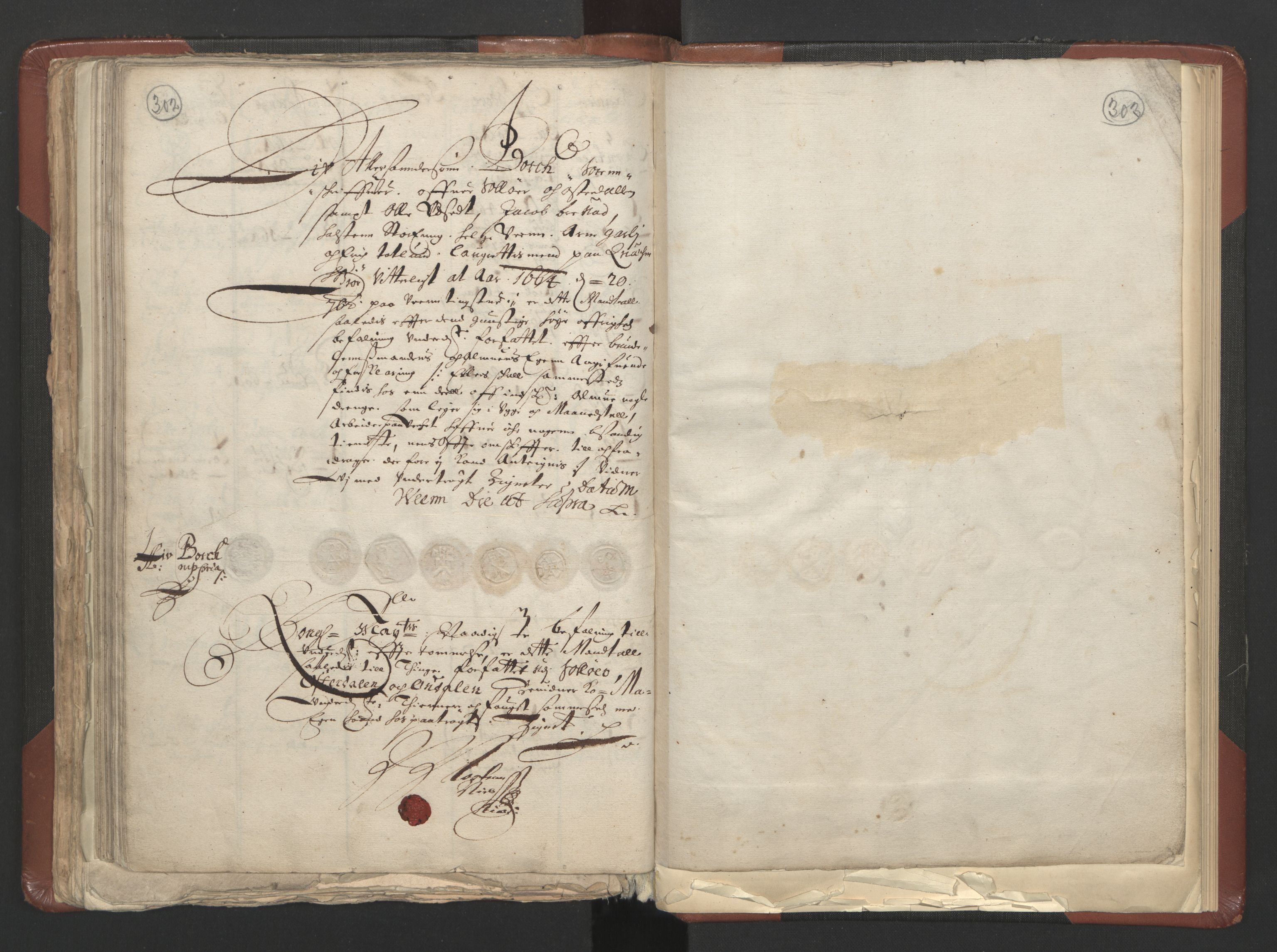 RA, Bailiff's Census 1664-1666, no. 3: Hedmark fogderi and Solør, Østerdal and Odal fogderi, 1664, p. 302-303