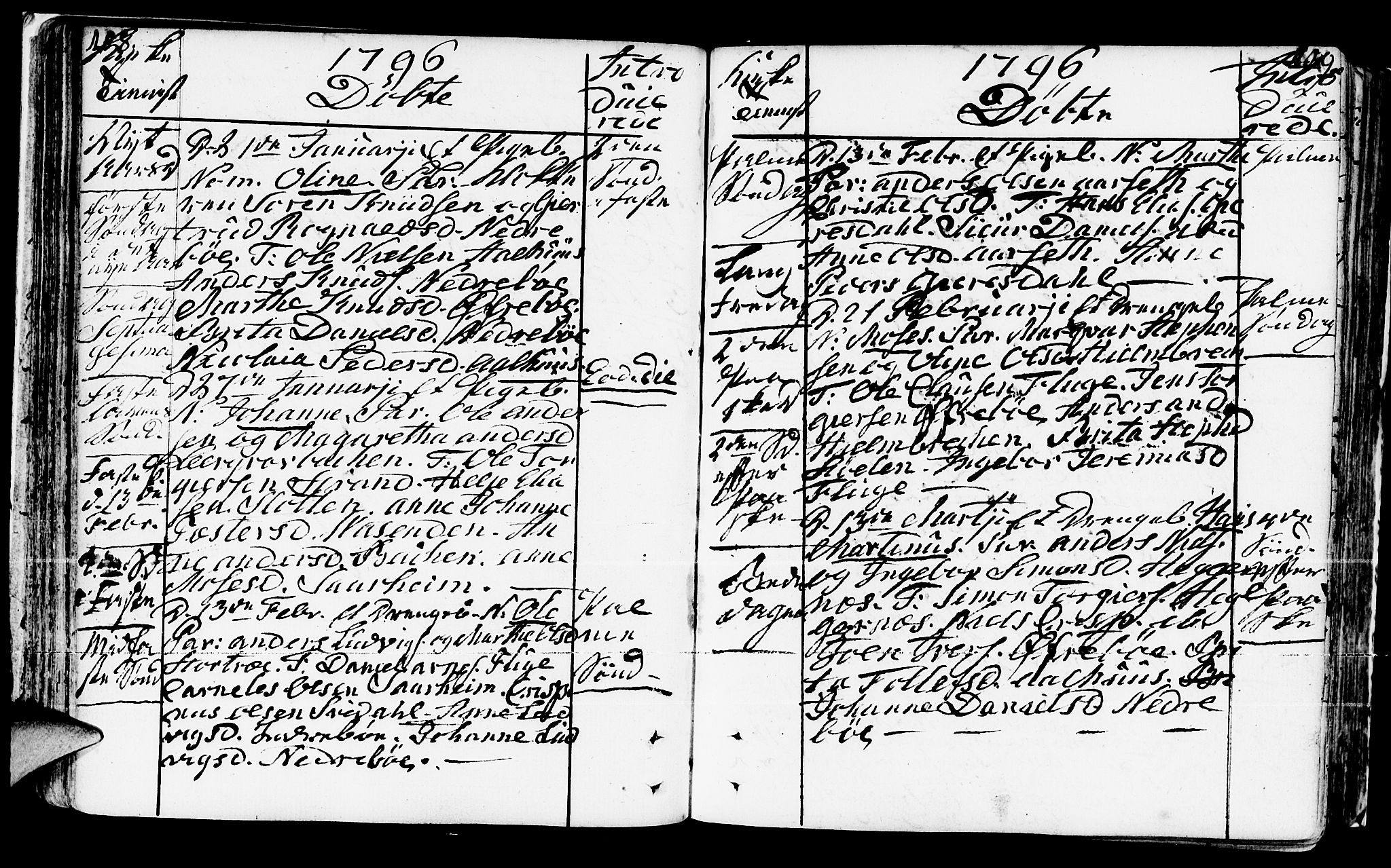 Jølster sokneprestembete, SAB/A-80701/H/Haa/Haaa/L0005: Parish register (official) no. A 5, 1790-1821, p. 108-109