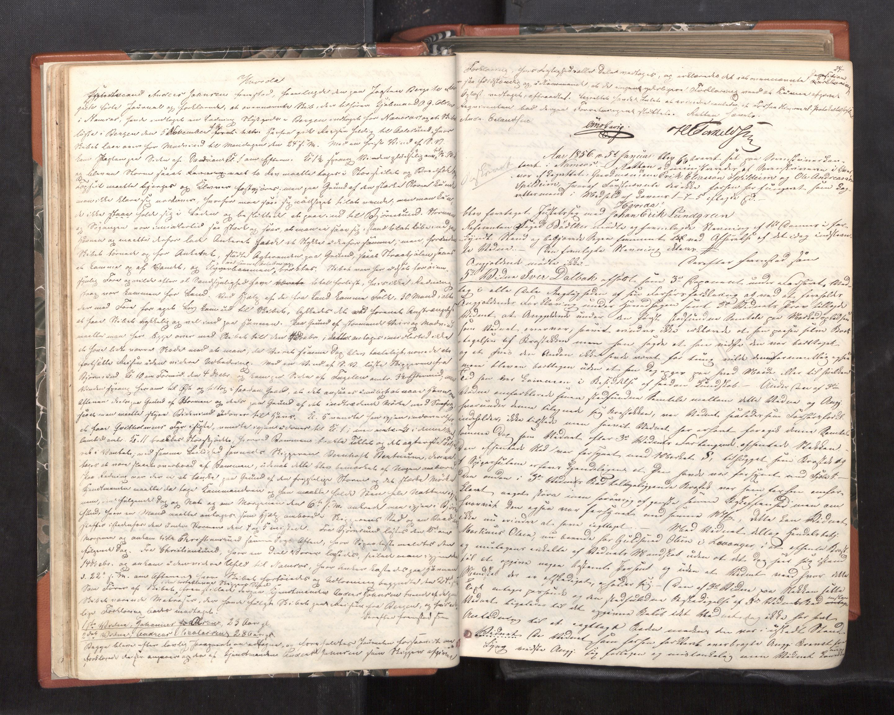 Namdal sorenskriveri, AV/SAT-A-4133/1/1/1B/L0012: Ekstrarettsprotokoll nr. 10, 1855-1861, p. 23b-24a