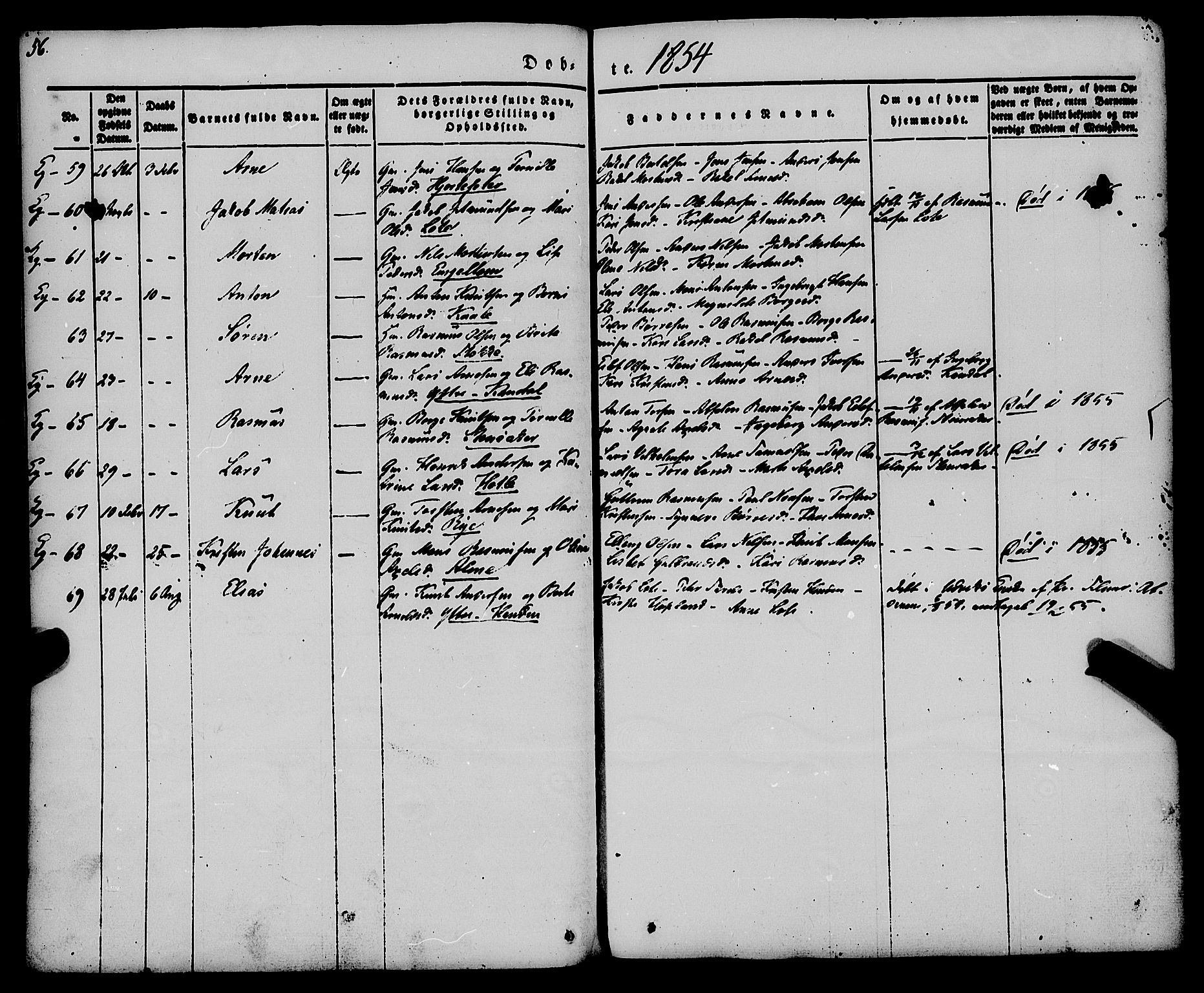 Gloppen sokneprestembete, AV/SAB-A-80101/H/Haa/Haaa/L0008: Parish register (official) no. A 8, 1837-1855, p. 56