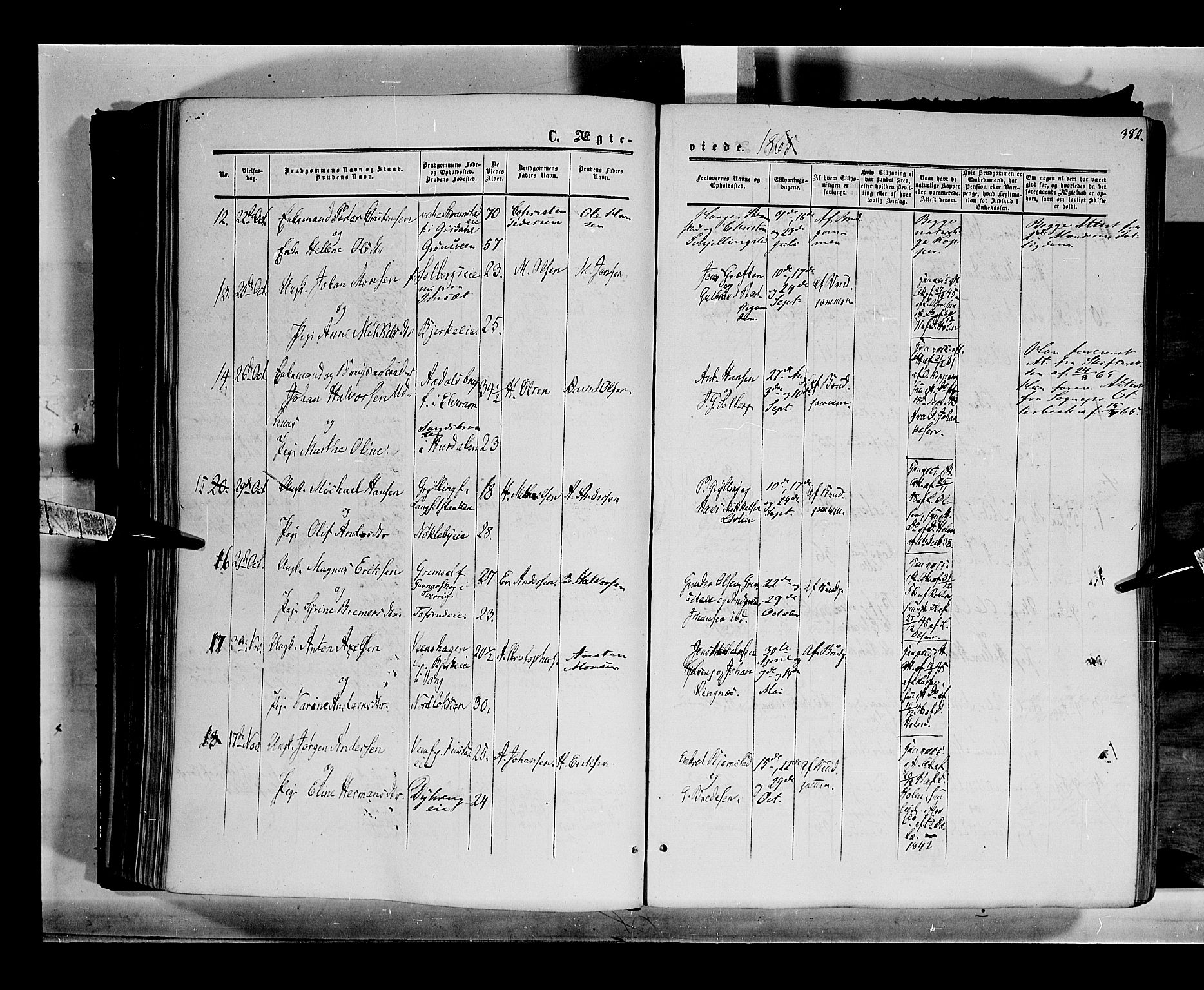 Løten prestekontor, AV/SAH-PREST-022/K/Ka/L0008: Parish register (official) no. 8, 1860-1877, p. 382