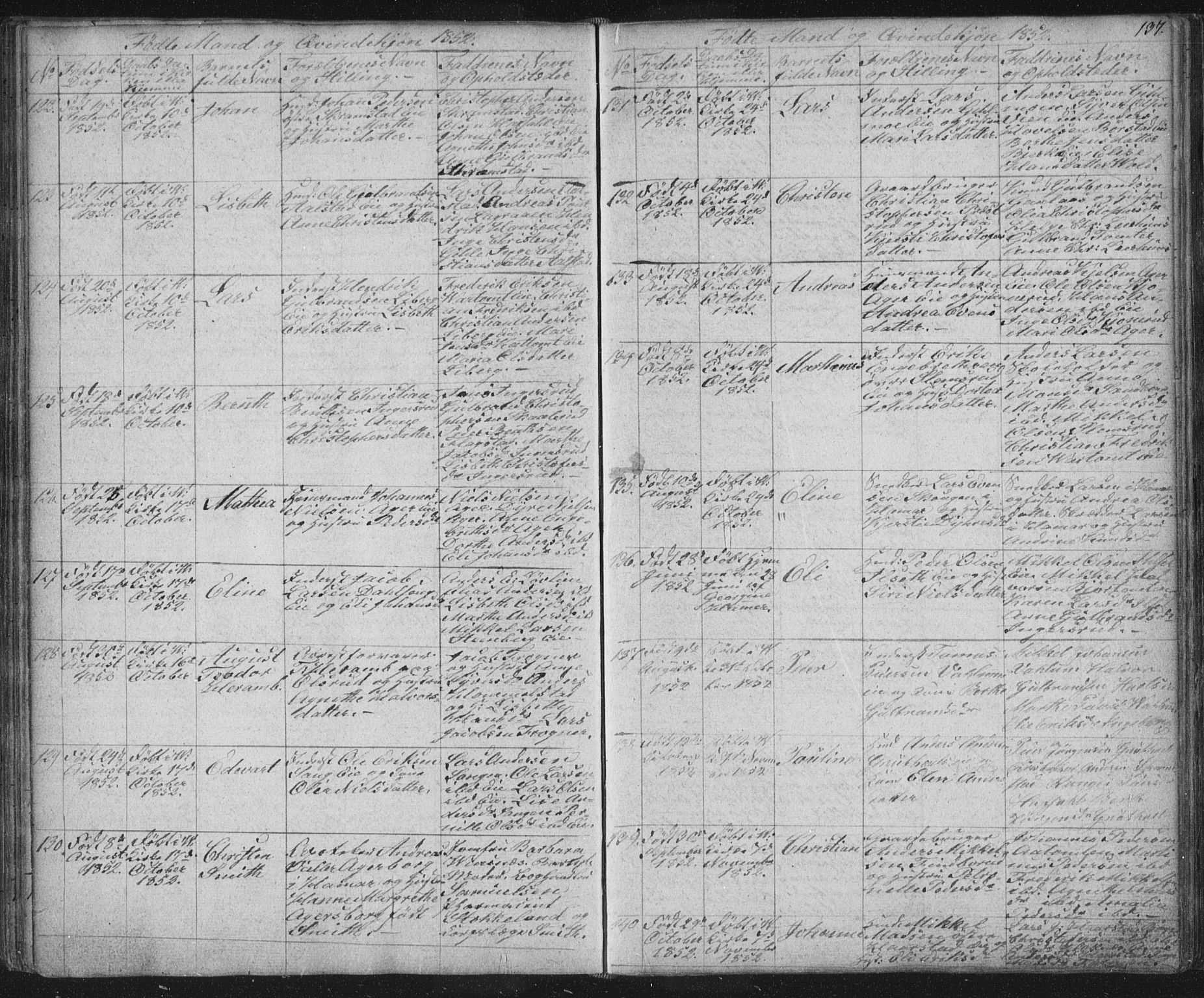 Vang prestekontor, Hedmark, AV/SAH-PREST-008/H/Ha/Hab/L0008: Parish register (copy) no. 8, 1832-1854, p. 137