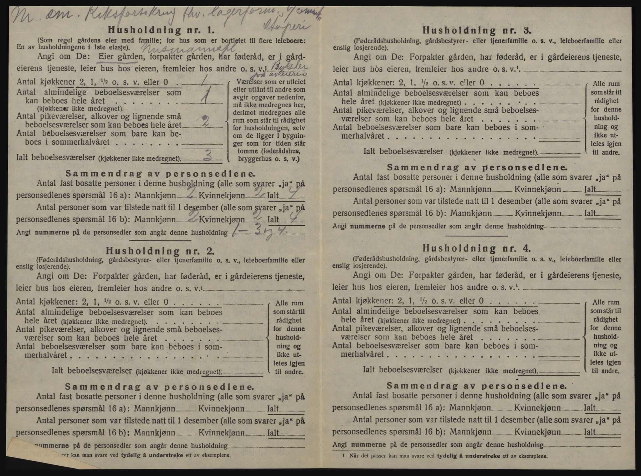 SAT, 1920 census for Strinda, 1920, p. 81