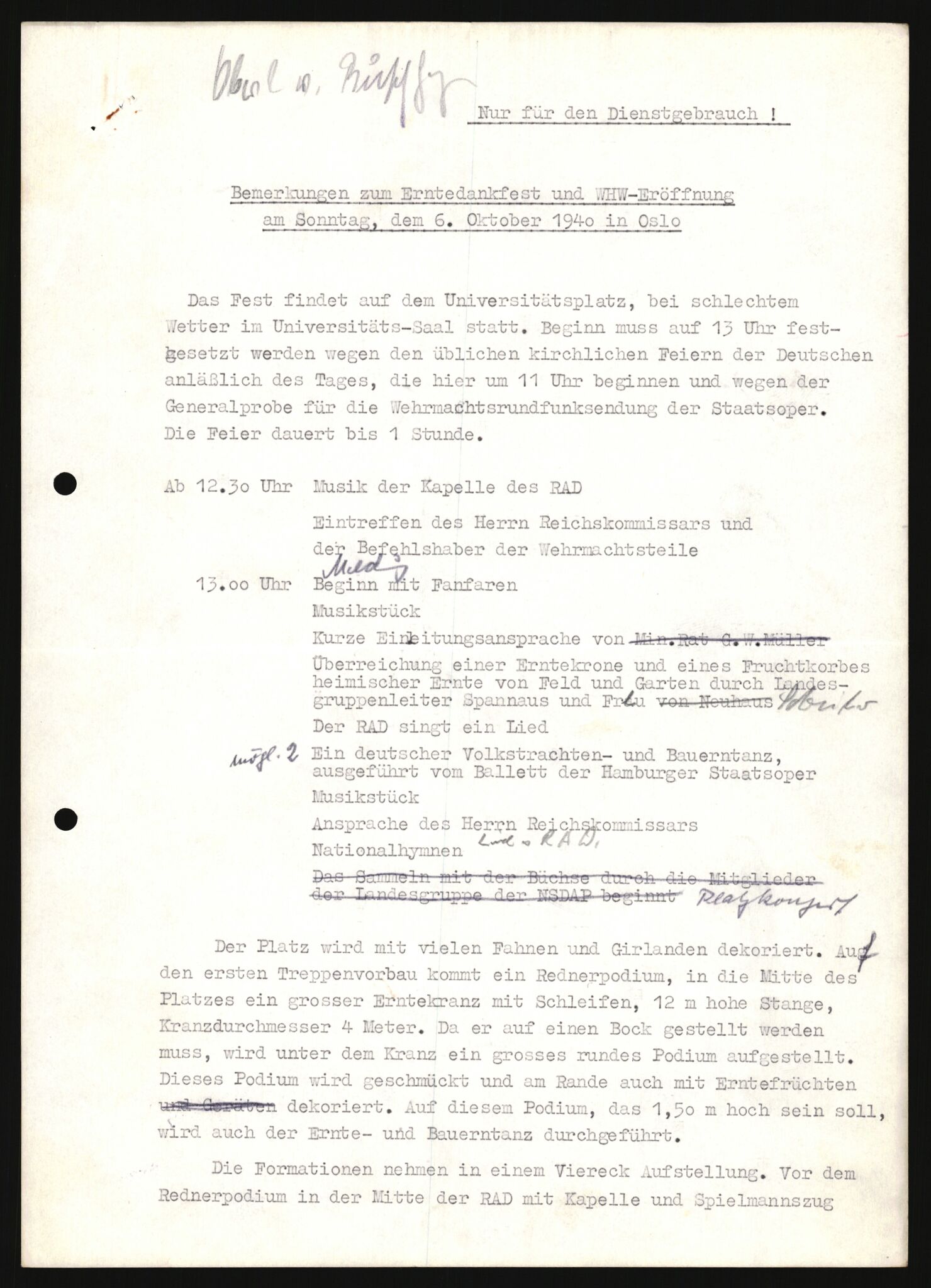 Forsvarets Overkommando. 2 kontor. Arkiv 11.4. Spredte tyske arkivsaker, AV/RA-RAFA-7031/D/Dar/Darb/L0008: Reichskommissariat - Hauptabteilung Volksaufklärung und Propaganda, 1940-1943, p. 1274