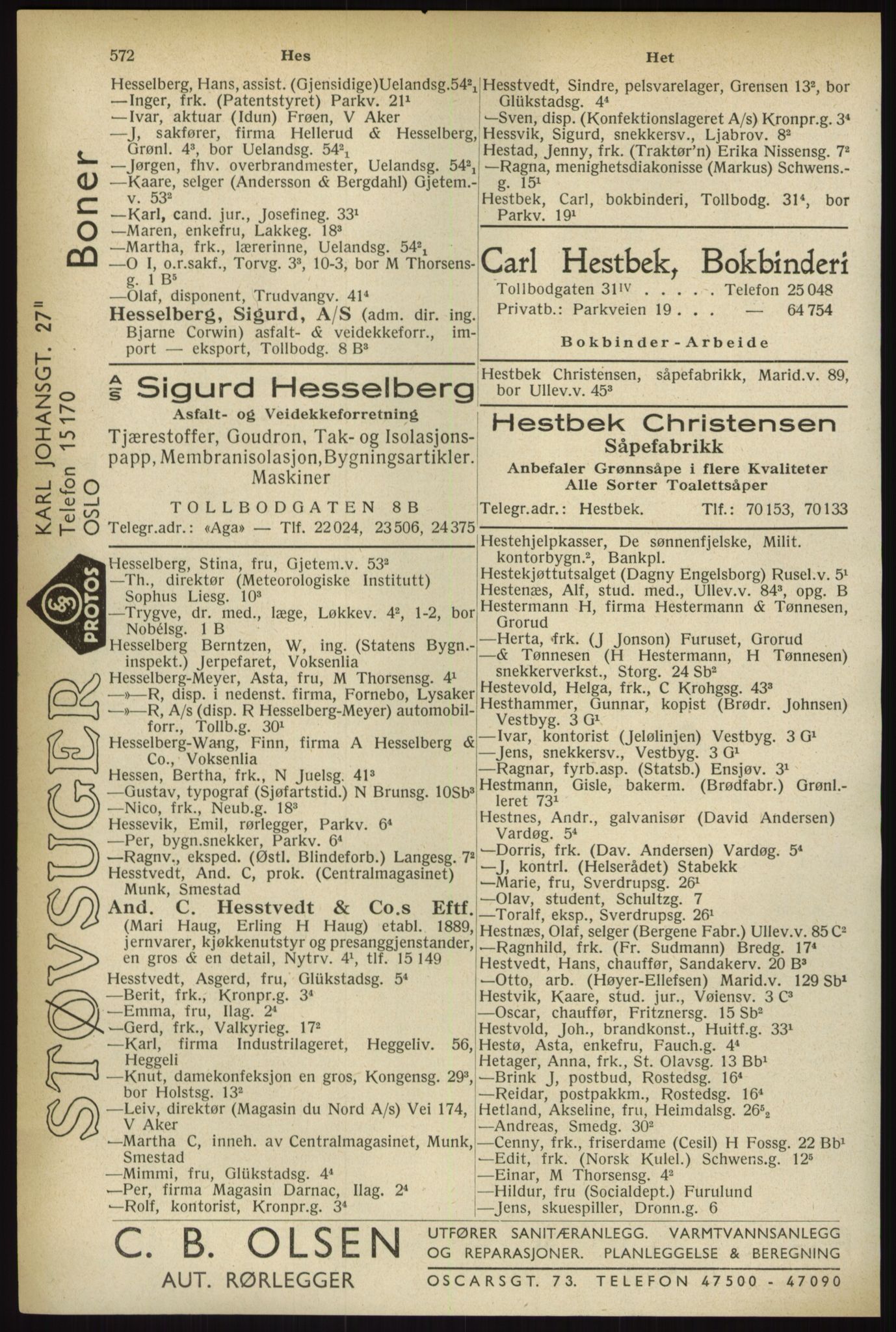 Kristiania/Oslo adressebok, PUBL/-, 1933, p. 572