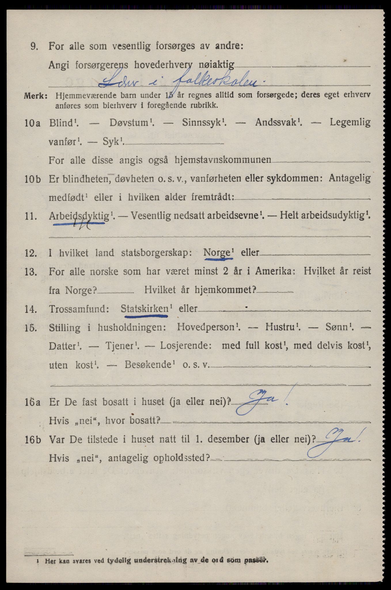 SAST, 1920 census for Høle, 1920, p. 2208