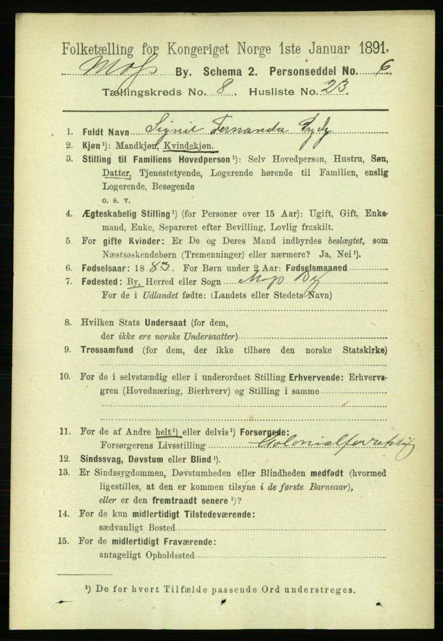 RA, 1891 census for 0104 Moss, 1891, p. 5102