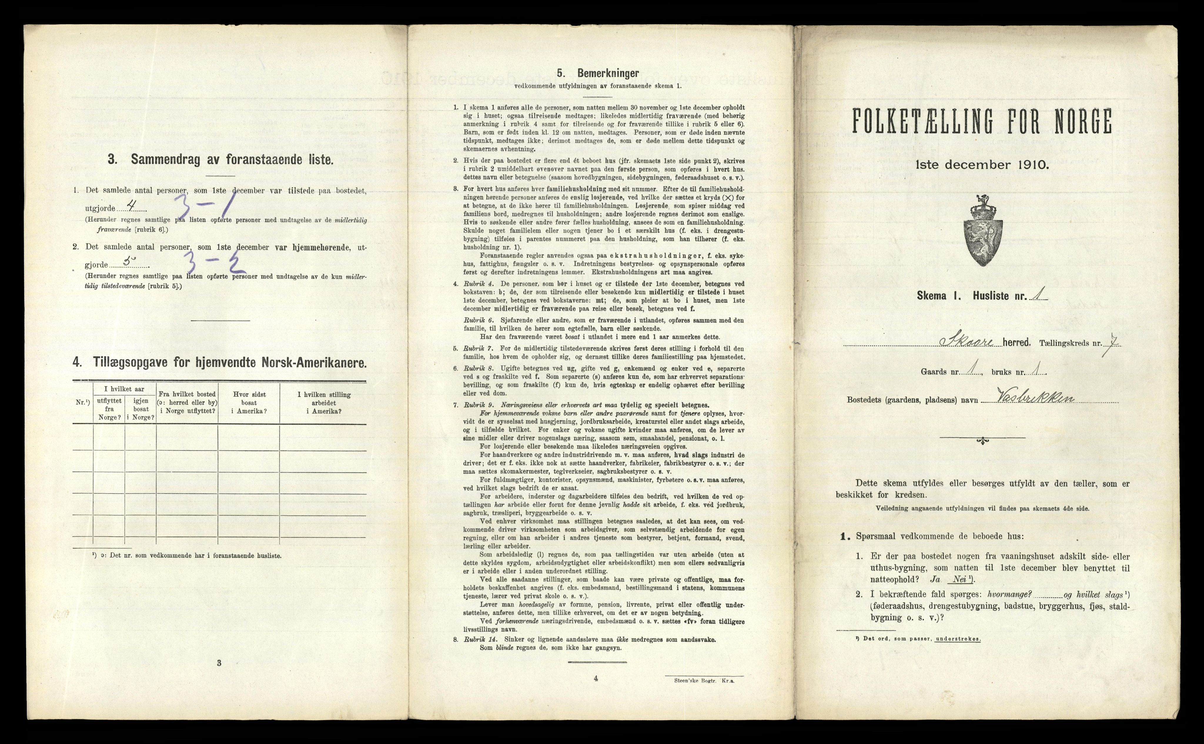 RA, 1910 census for Skåre, 1910, p. 578