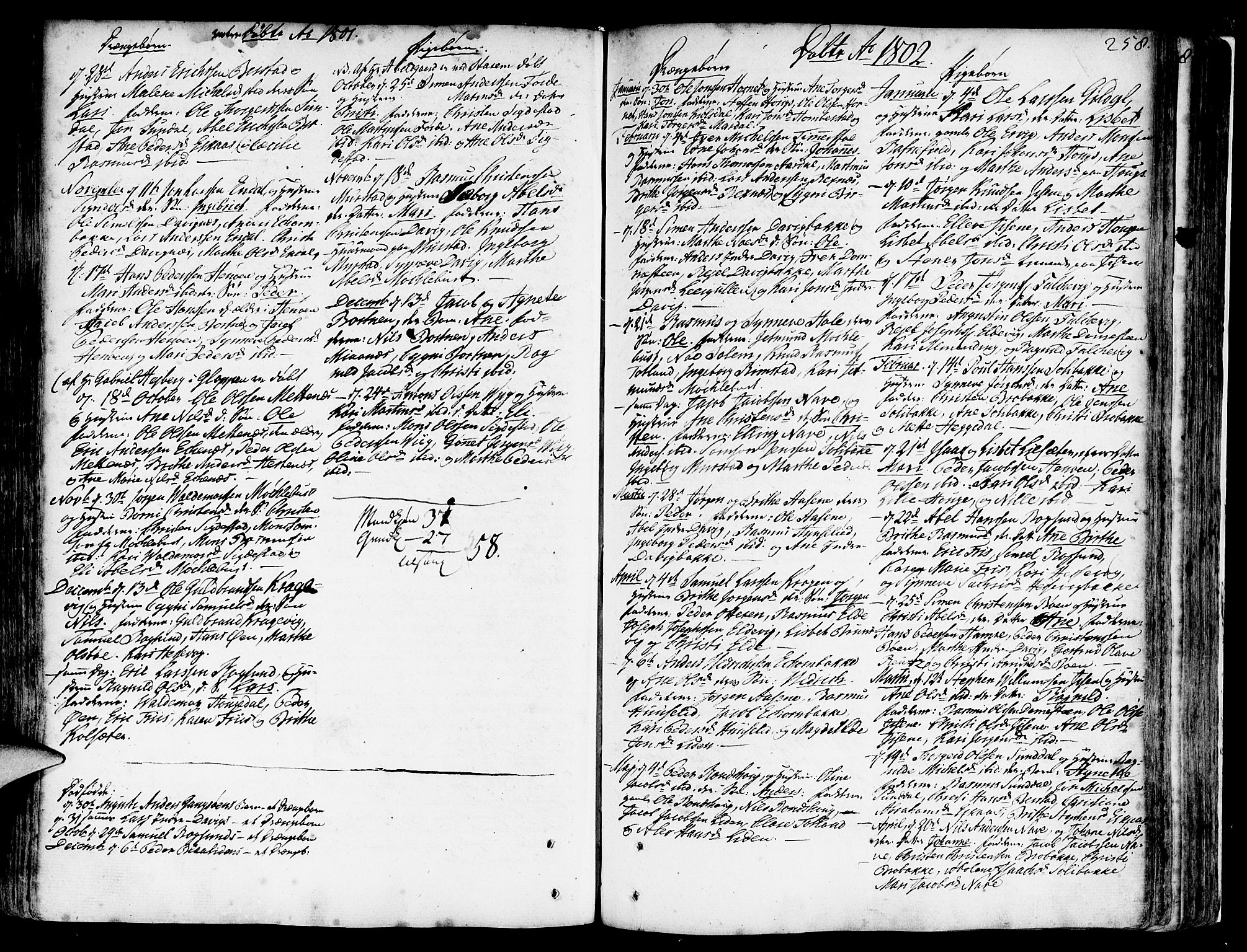 Davik sokneprestembete, AV/SAB-A-79701/H/Haa/Haaa/L0002: Parish register (official) no. A 2, 1742-1816, p. 258