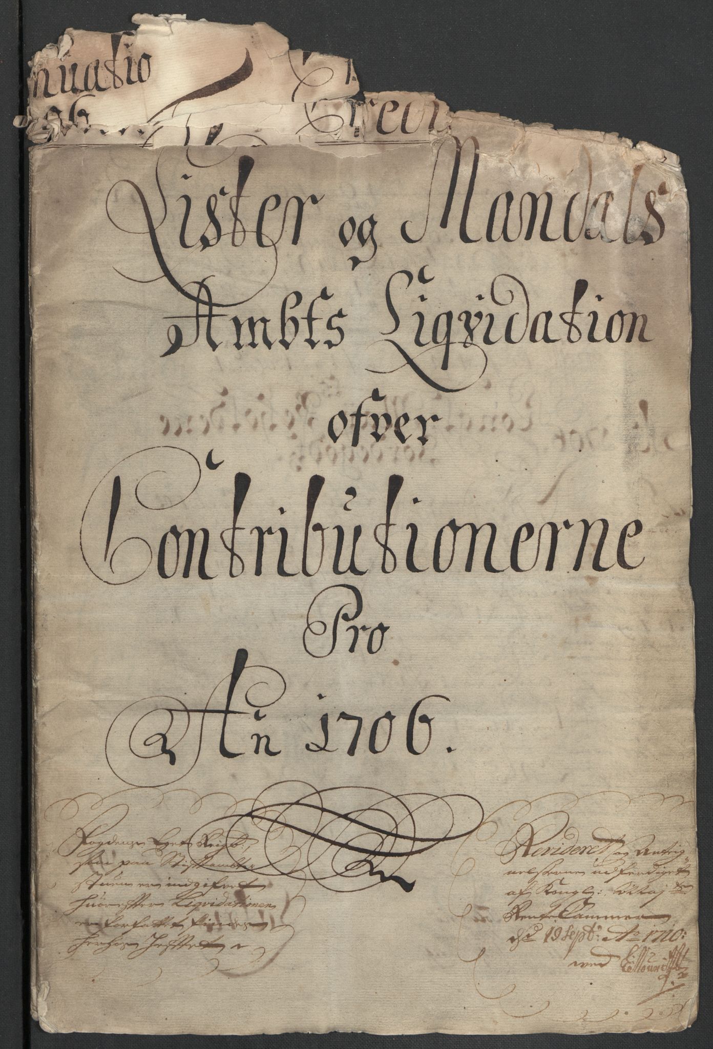 Rentekammeret inntil 1814, Reviderte regnskaper, Fogderegnskap, RA/EA-4092/R43/L2551: Fogderegnskap Lista og Mandal, 1705-1709, p. 237