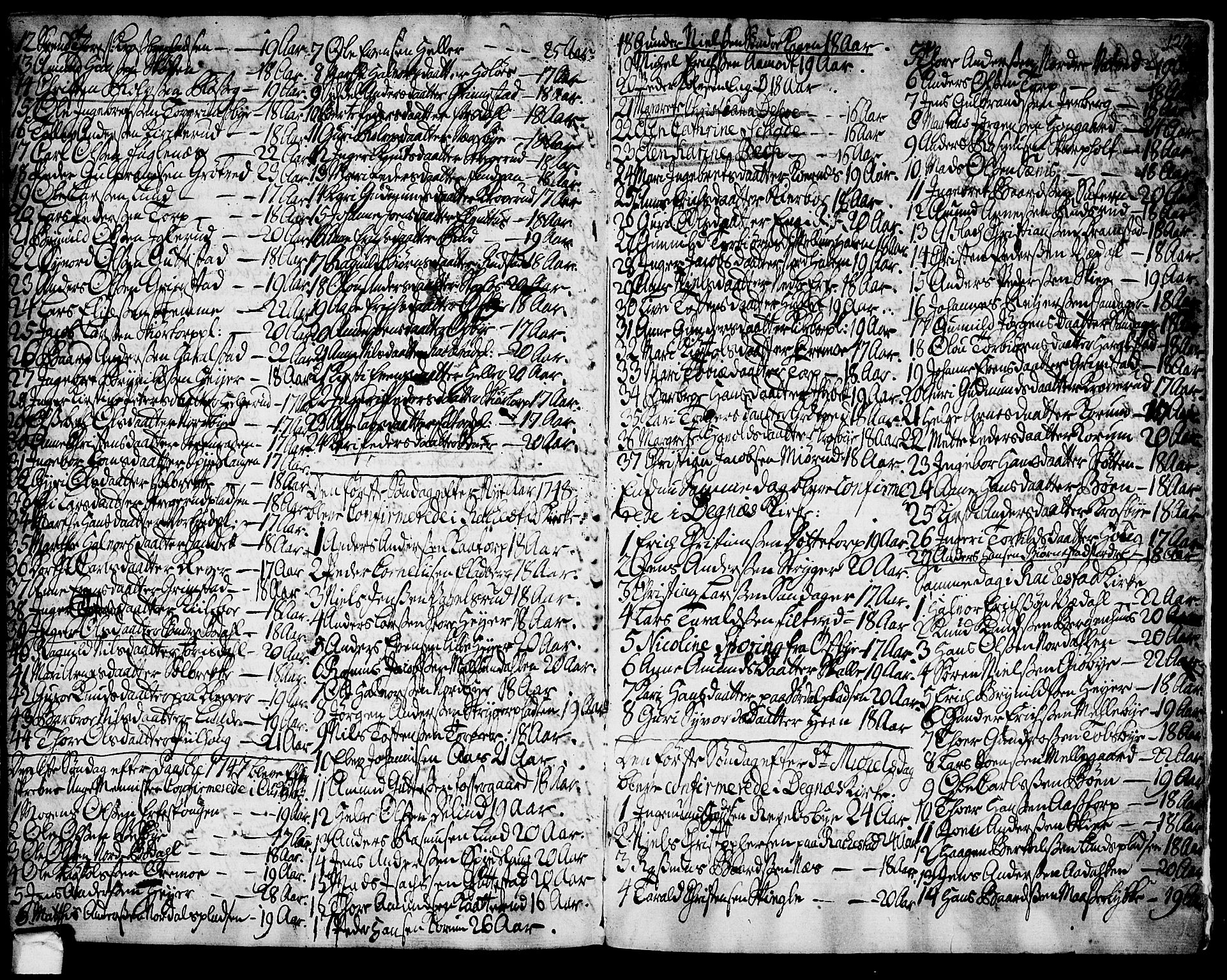 Rakkestad prestekontor Kirkebøker, SAO/A-2008/F/Fa/L0002: Parish register (official) no. I 2, 1741-1751, p. 122