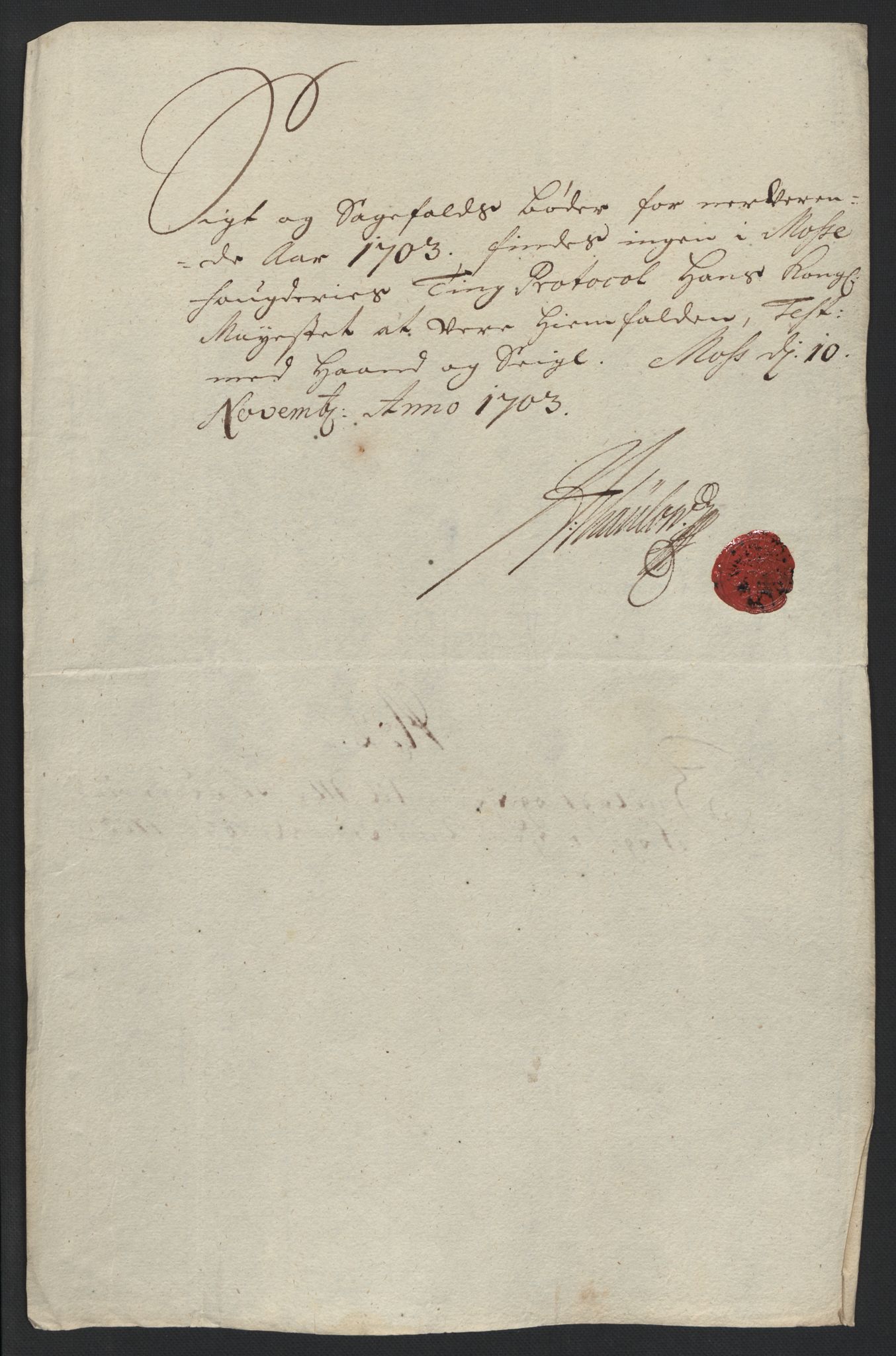 Rentekammeret inntil 1814, Reviderte regnskaper, Fogderegnskap, AV/RA-EA-4092/R04/L0132: Fogderegnskap Moss, Onsøy, Tune, Veme og Åbygge, 1703-1704, p. 33