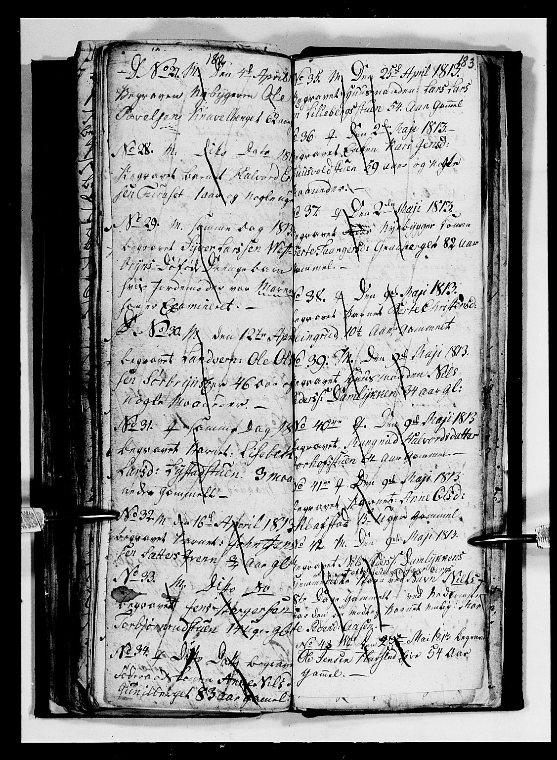 Romedal prestekontor, AV/SAH-PREST-004/L/L0004: Parish register (copy) no. 4, 1807-1814, p. 182-183