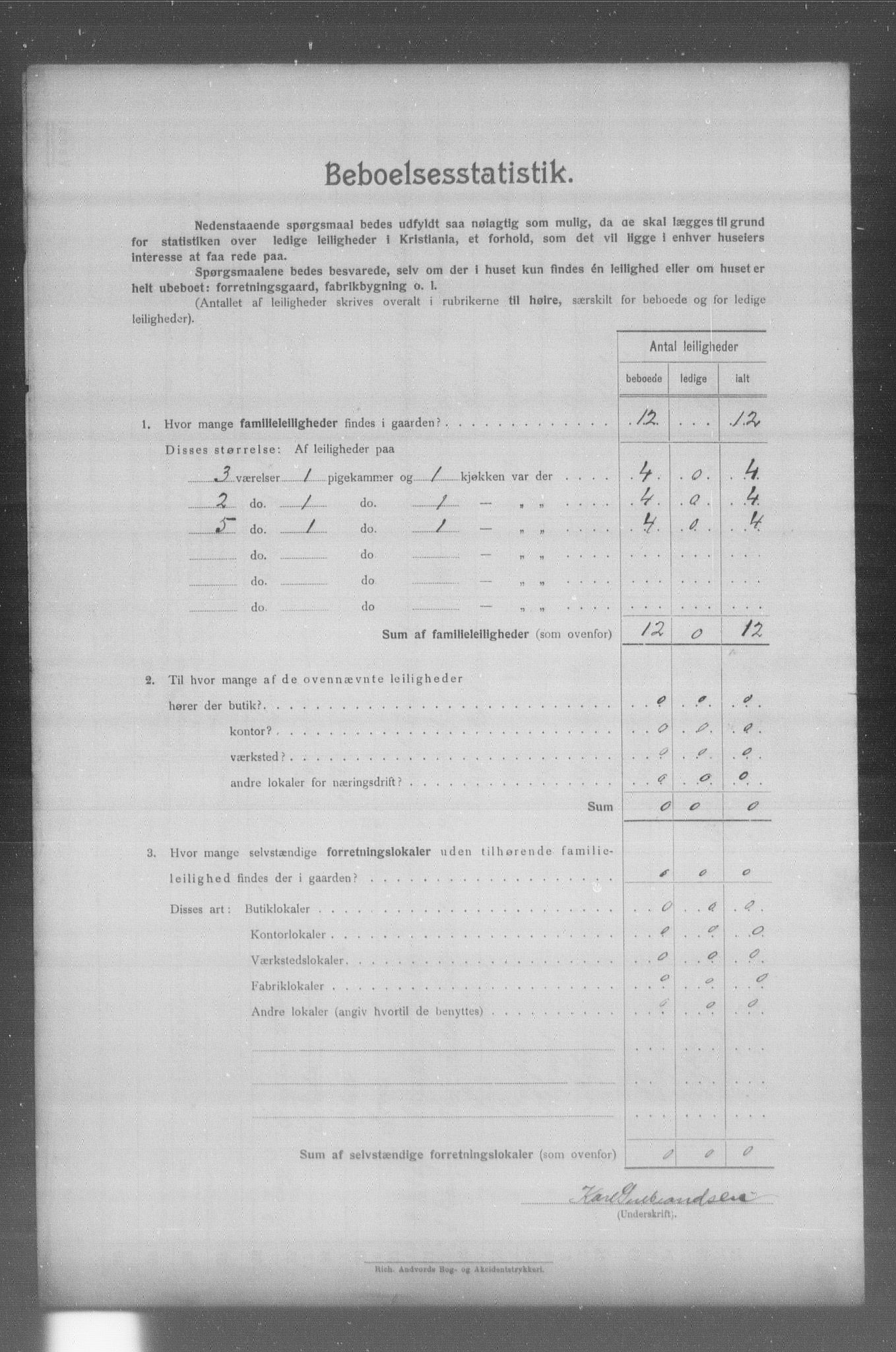 OBA, Municipal Census 1904 for Kristiania, 1904, p. 19256