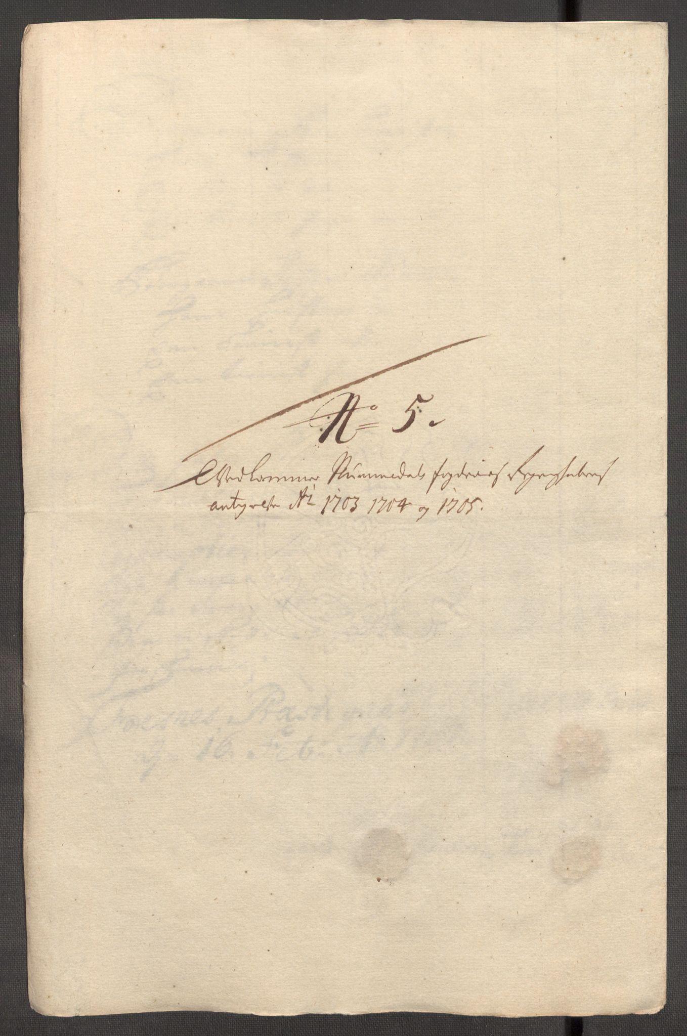 Rentekammeret inntil 1814, Reviderte regnskaper, Fogderegnskap, RA/EA-4092/R64/L4429: Fogderegnskap Namdal, 1705-1706, p. 230
