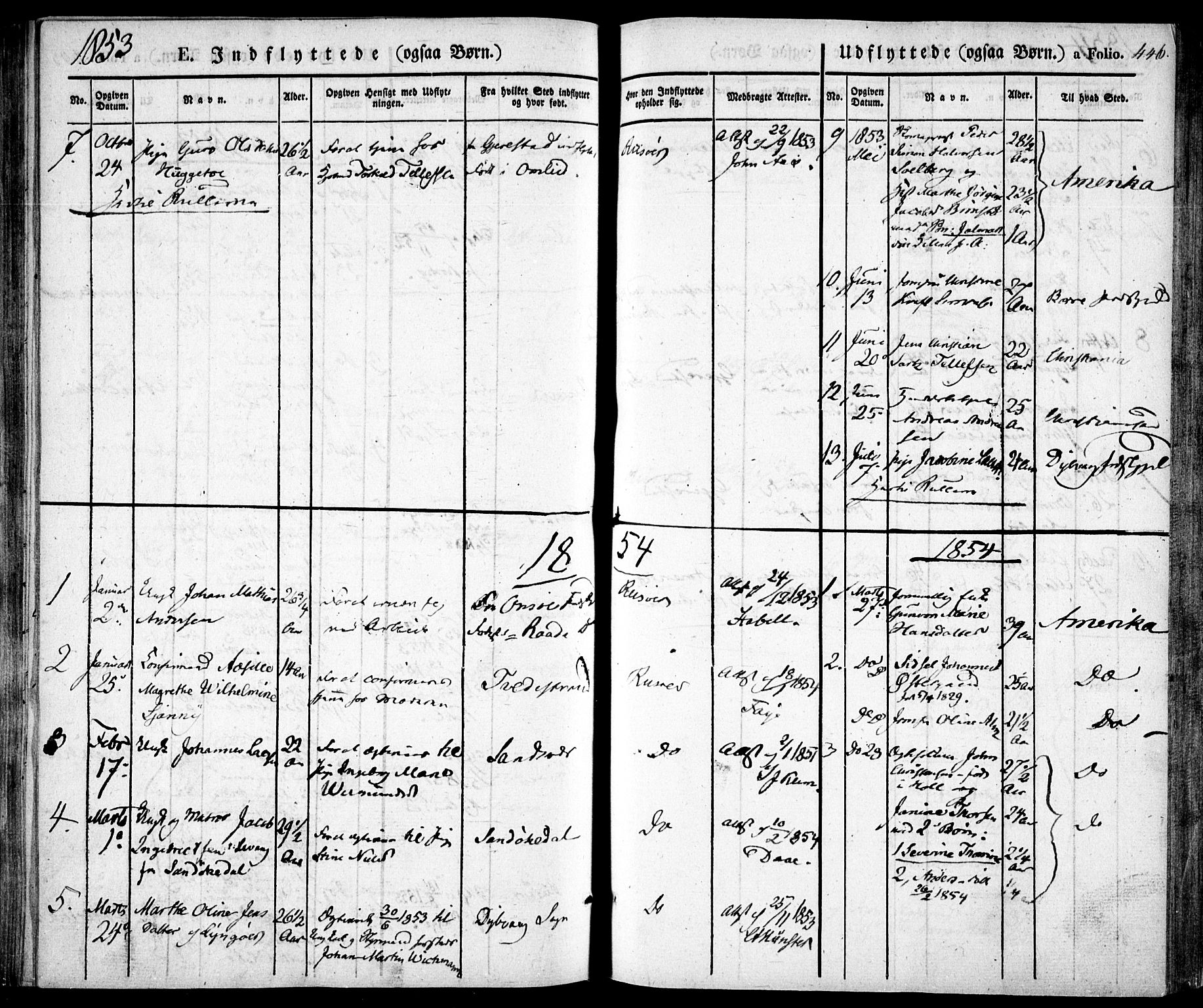 Risør sokneprestkontor, AV/SAK-1111-0035/F/Fa/L0003: Parish register (official) no. A 3, 1838-1864, p. 446