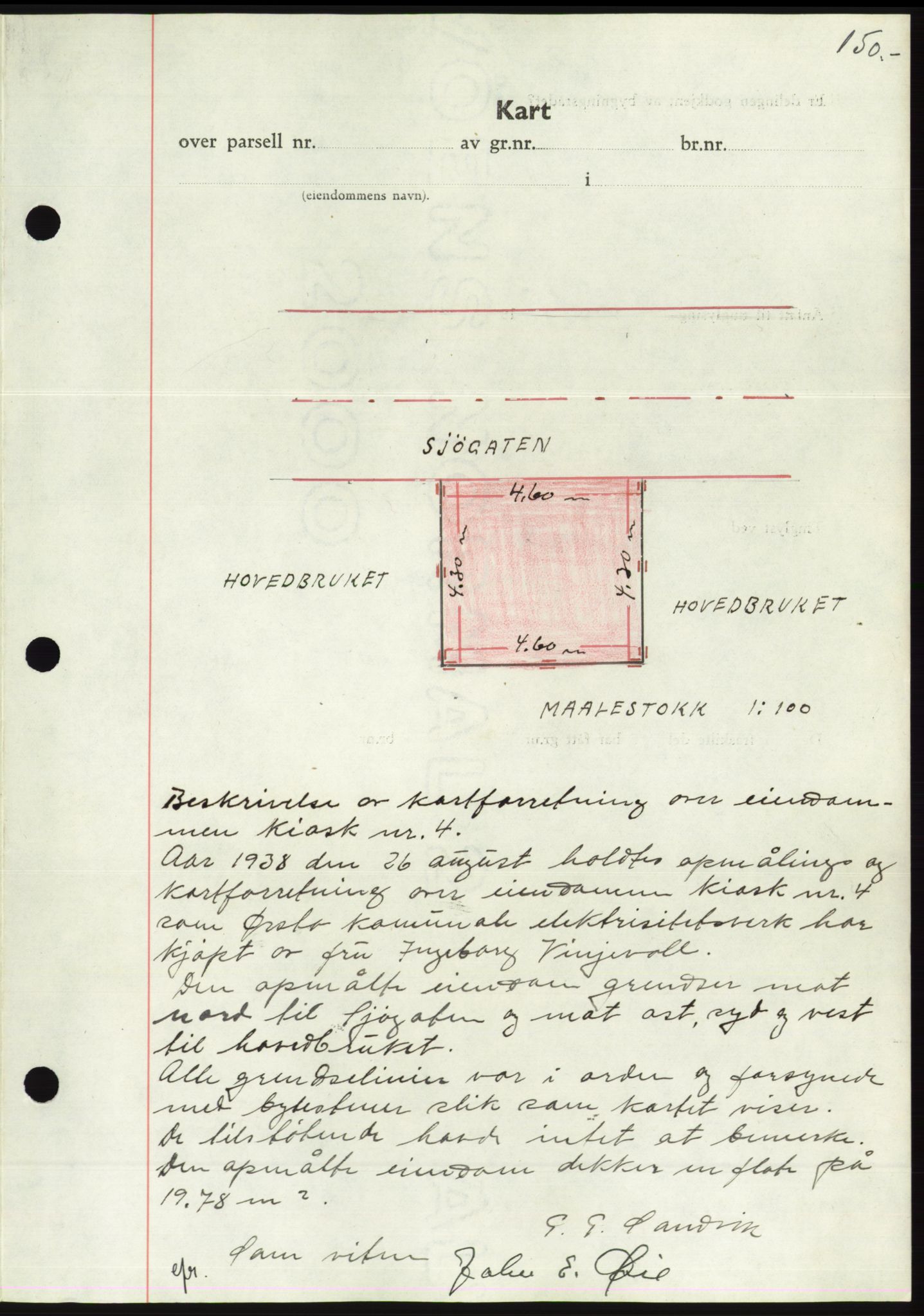 Søre Sunnmøre sorenskriveri, AV/SAT-A-4122/1/2/2C/L0066: Mortgage book no. 60, 1938-1938, Diary no: : 1284/1938