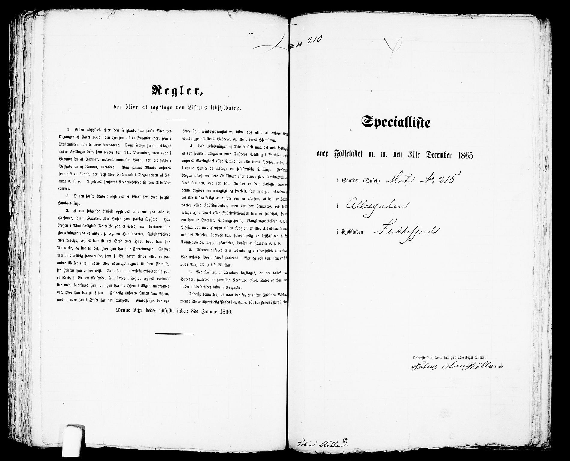 RA, 1865 census for Flekkefjord/Flekkefjord, 1865, p. 430