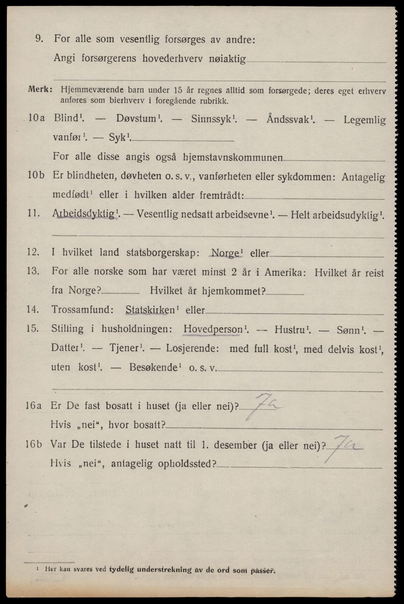 SAST, 1920 census for Skåre, 1920, p. 2689