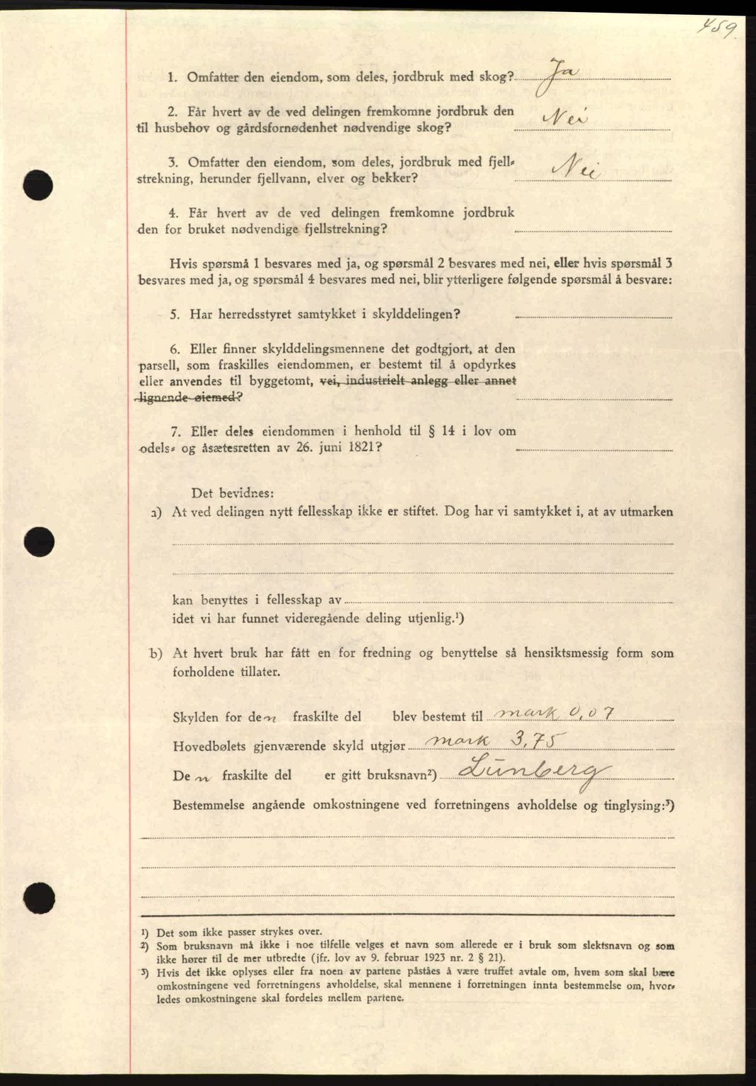 Nordmøre sorenskriveri, AV/SAT-A-4132/1/2/2Ca: Mortgage book no. A87, 1939-1940, Diary no: : 3053/1939