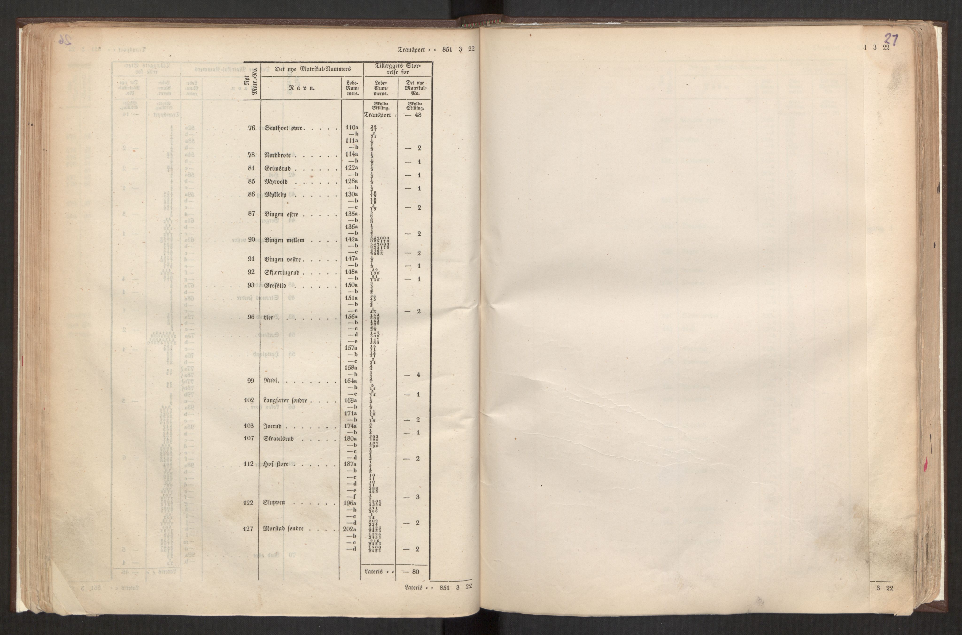 Rygh, RA/PA-0034/F/Fb/L0001: Matrikkelen for 1838 - Smaalenes amt (Østfold fylke), 1838, p. 27a