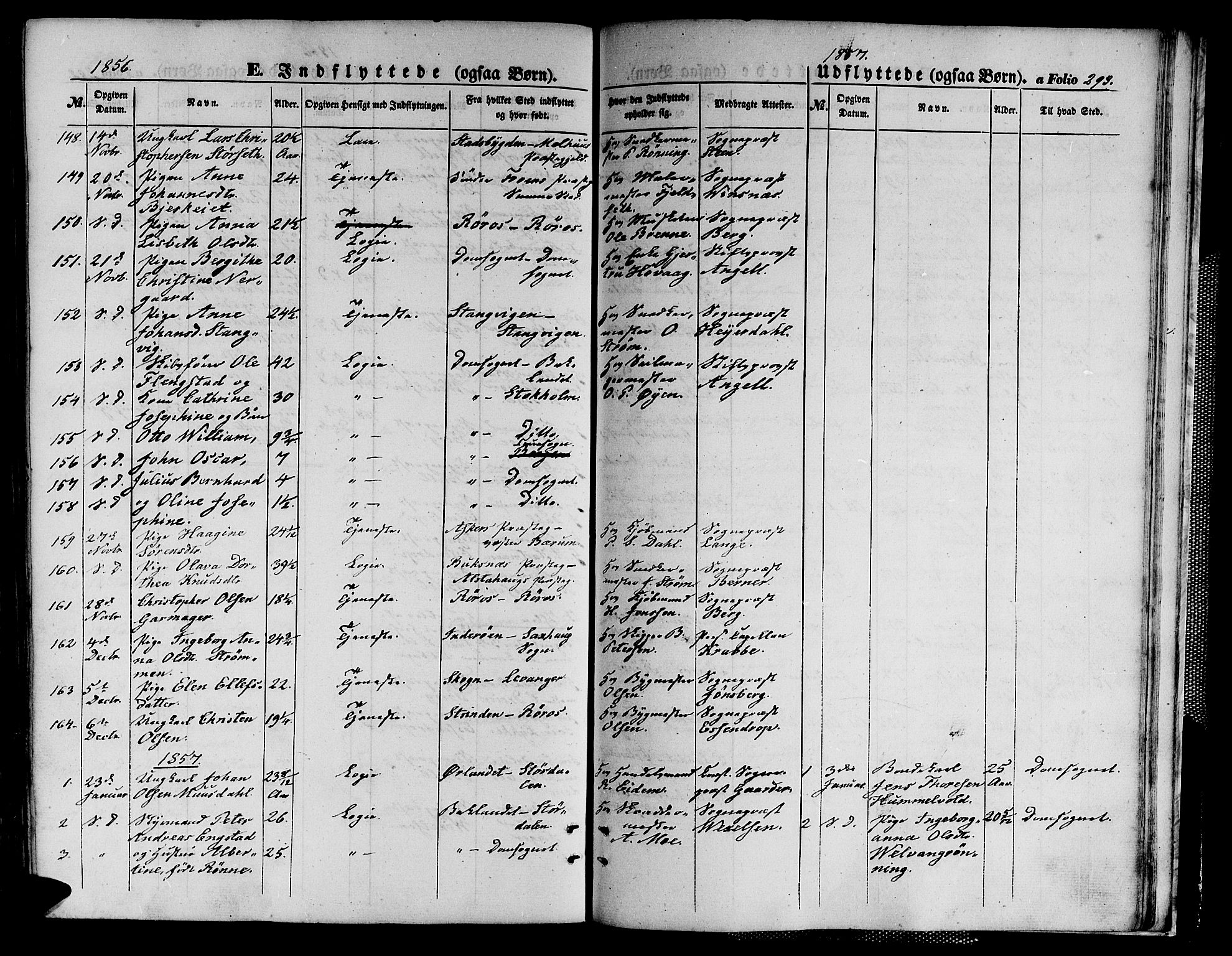 Ministerialprotokoller, klokkerbøker og fødselsregistre - Sør-Trøndelag, SAT/A-1456/602/L0138: Parish register (copy) no. 602C06, 1853-1858, p. 293