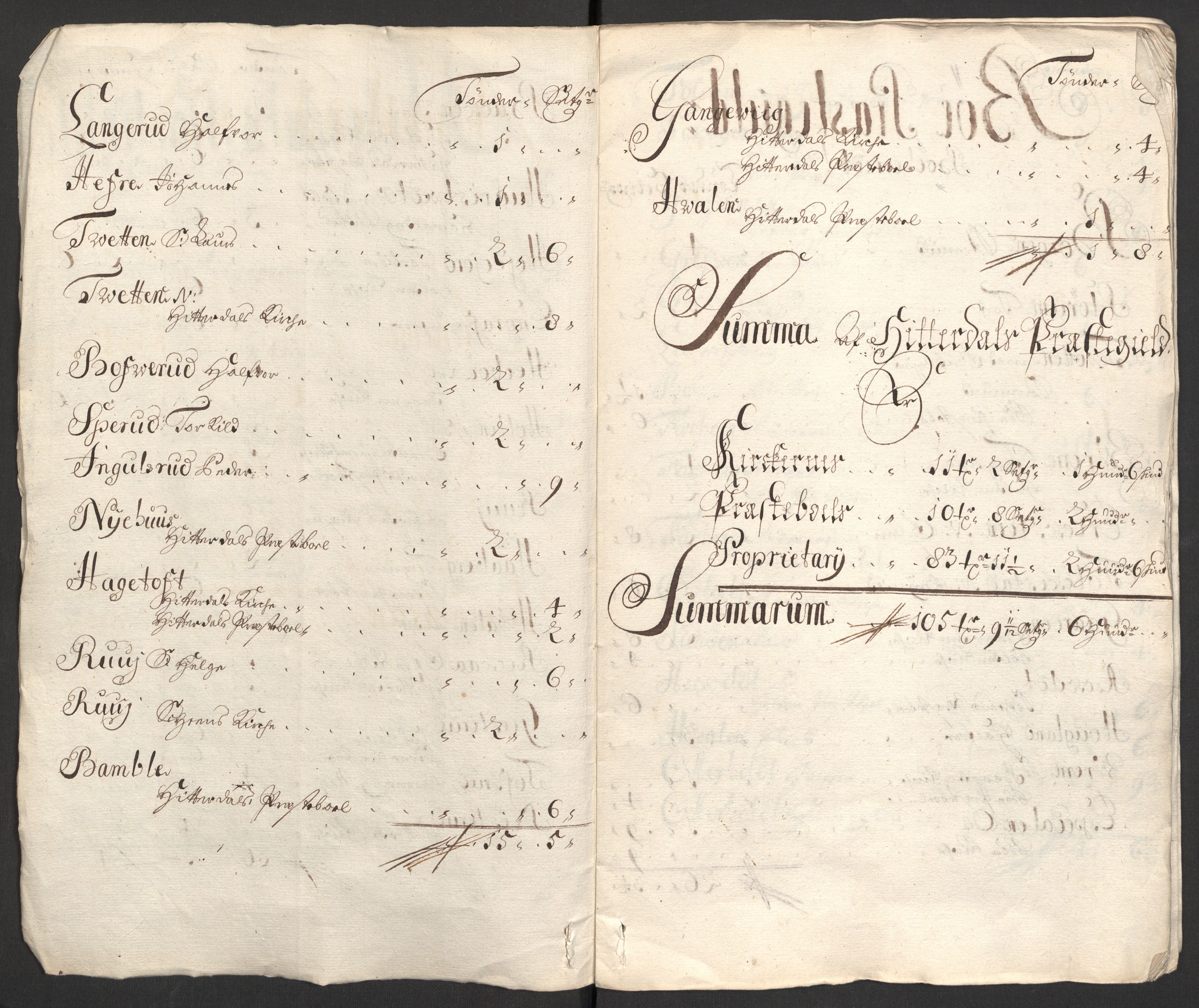Rentekammeret inntil 1814, Reviderte regnskaper, Fogderegnskap, AV/RA-EA-4092/R36/L2104: Fogderegnskap Øvre og Nedre Telemark og Bamble, 1700, p. 458