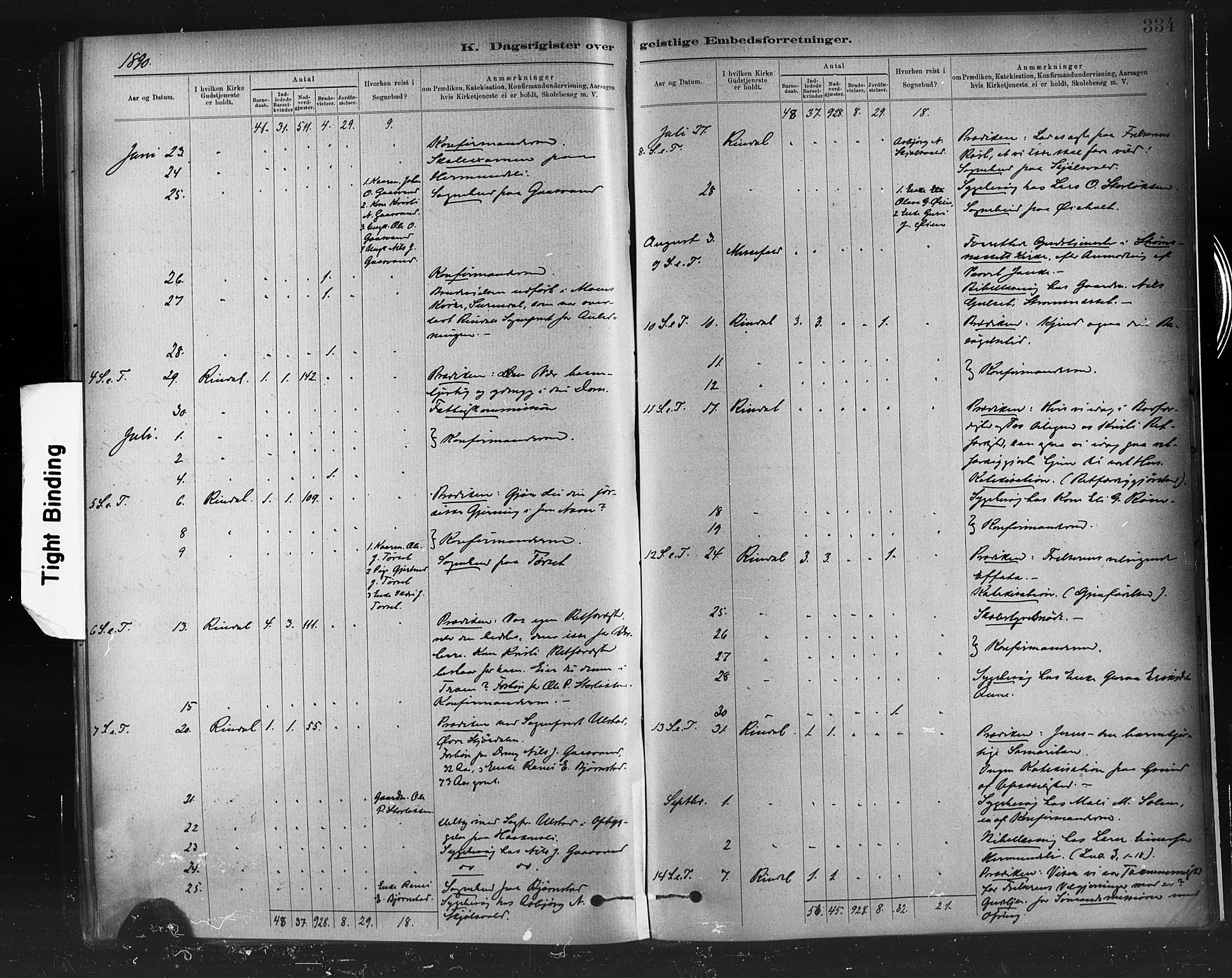 Ministerialprotokoller, klokkerbøker og fødselsregistre - Møre og Romsdal, AV/SAT-A-1454/598/L1069: Parish register (official) no. 598A03, 1882-1895, p. 334