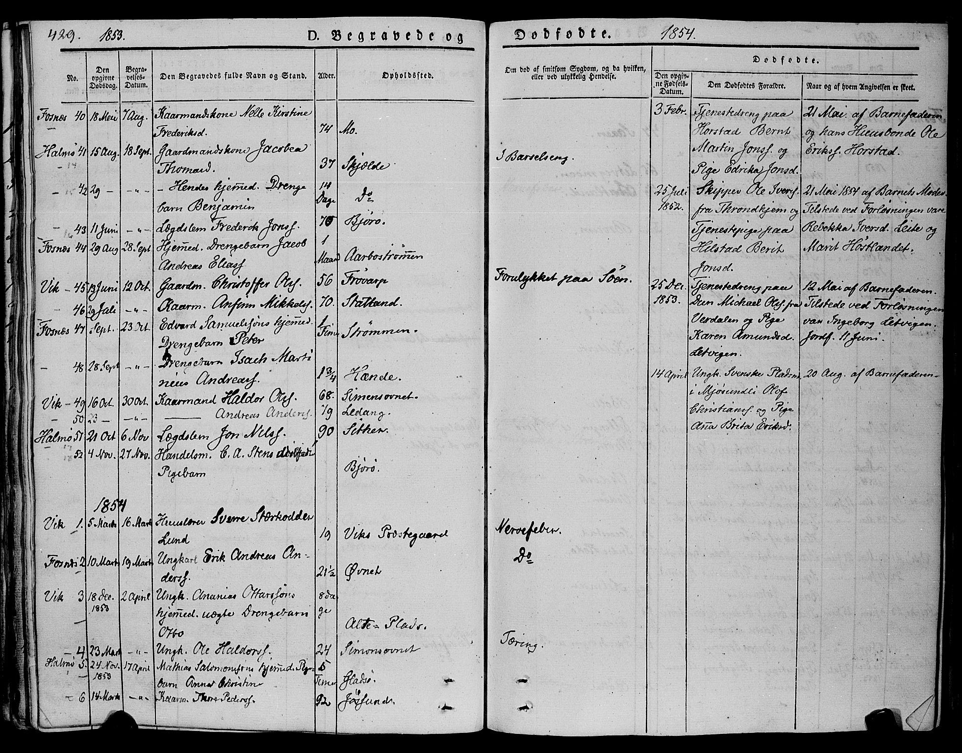 Ministerialprotokoller, klokkerbøker og fødselsregistre - Nord-Trøndelag, SAT/A-1458/773/L0614: Parish register (official) no. 773A05, 1831-1856, p. 429